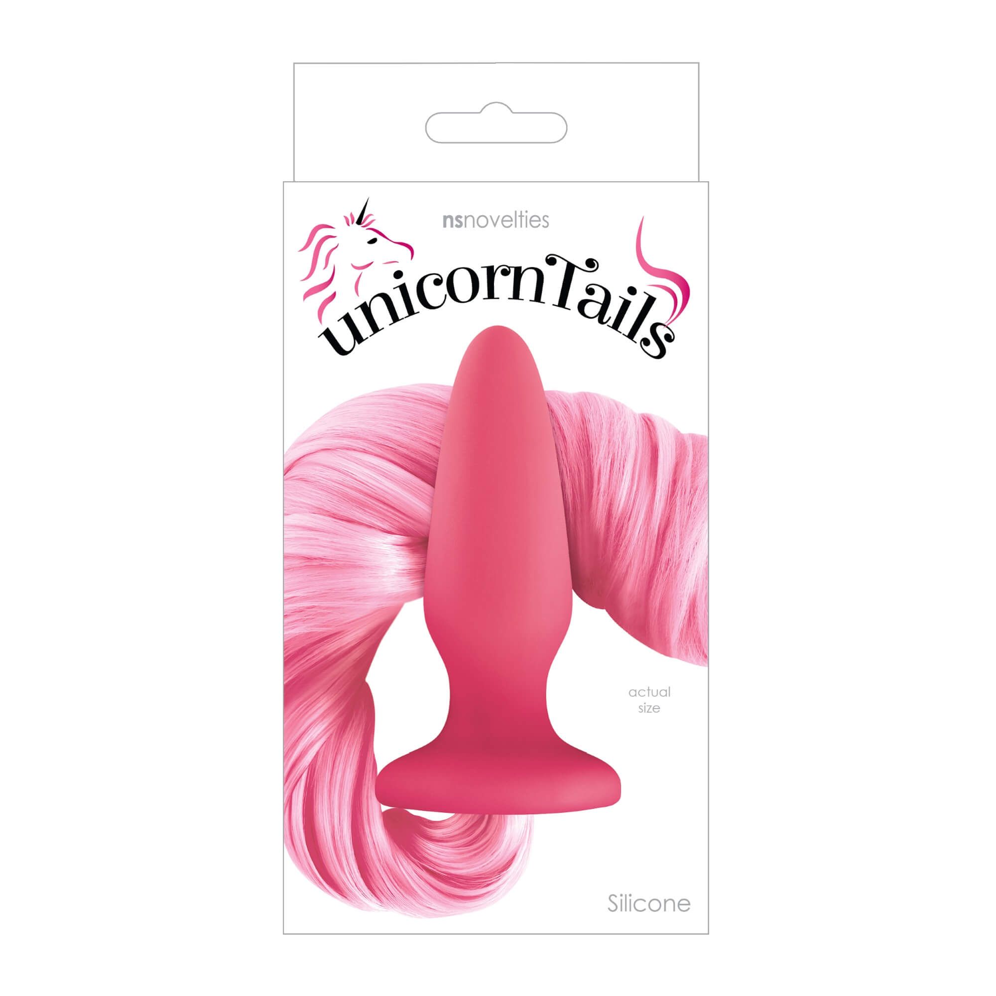 анальная пробка хвост единорога ns novelties pastel pink, розовый в Симферополе