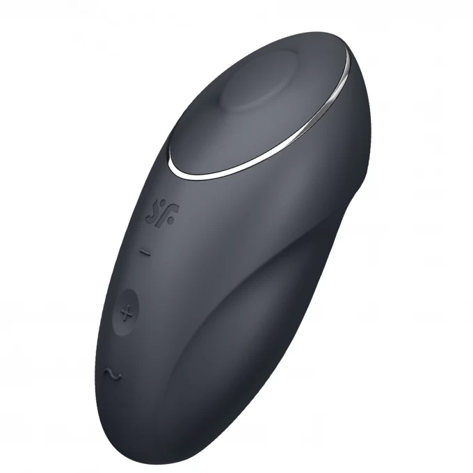 вибромассажер satisfyer tap & climax 1, силикон, серый, 11 см в Симферополе