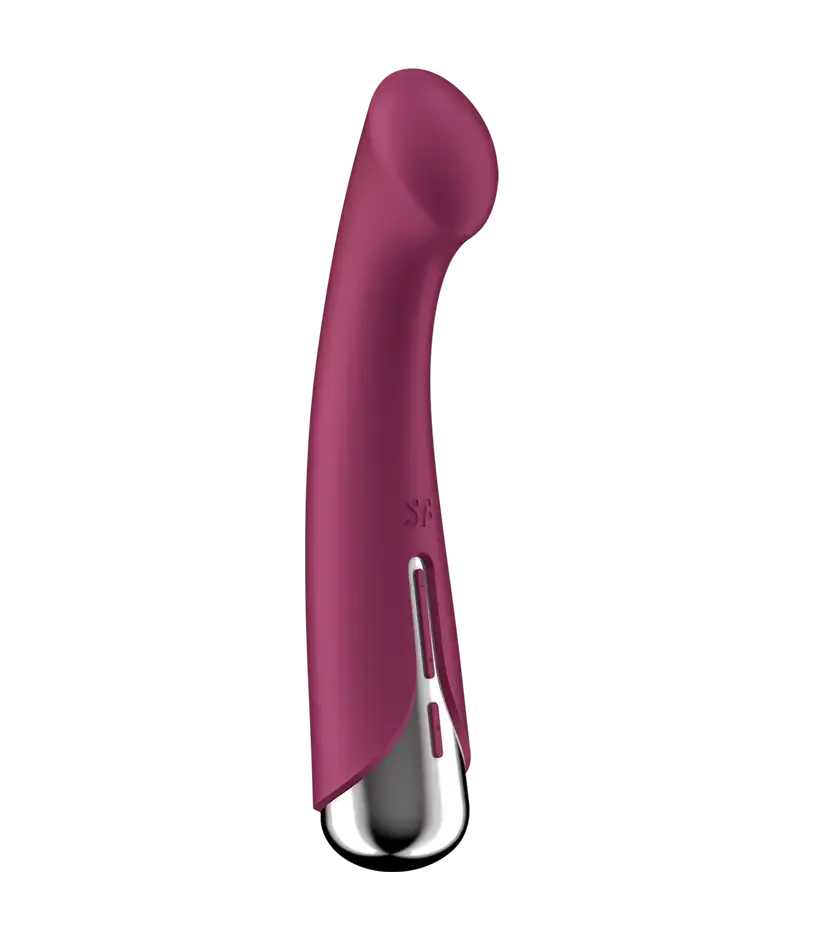 вибратор для точки g  с ротацией satisfyer spinning g-spot 1, силикон, бордовый, 16,8 см в Симферополе