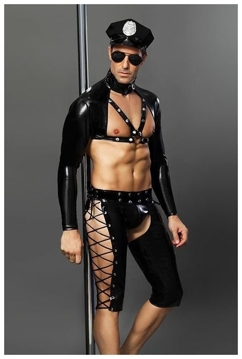 Эротическое костюм полицейского candy boy josh, черный в Симферополе