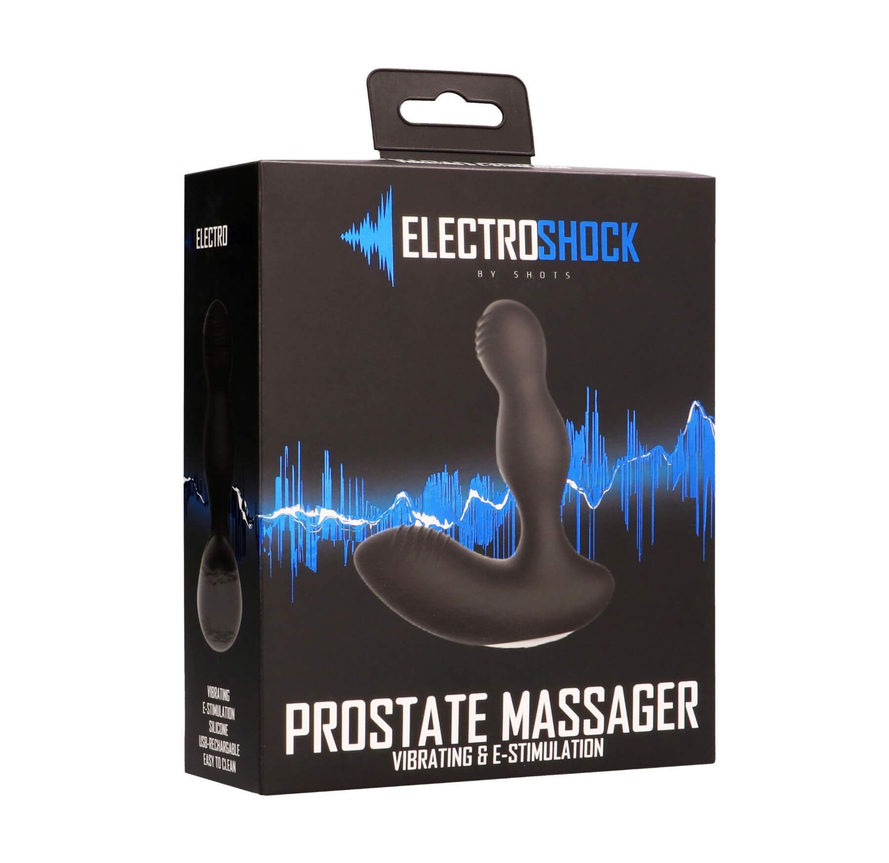 стимулятор простаты с электростимуляцией shots media electroshock prostate massager, черный в Симферополе
