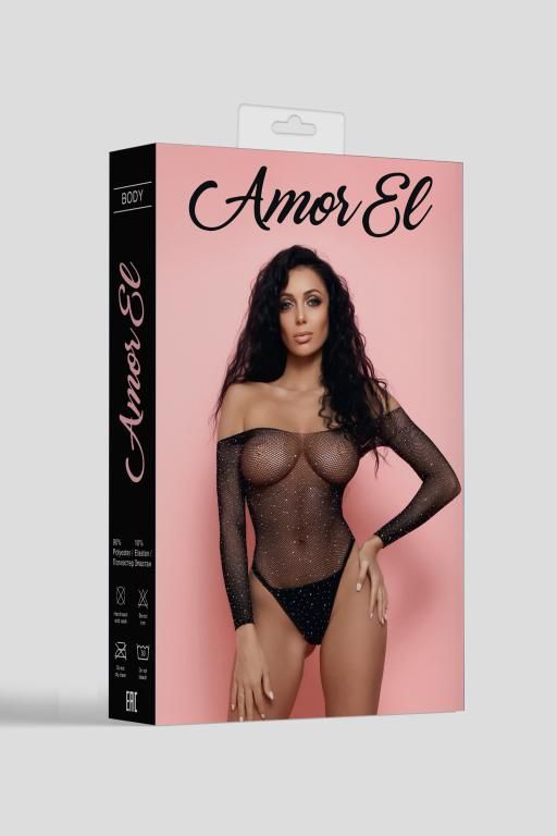 Эротическое боди amor el esponela s/l, черный в Симферополе