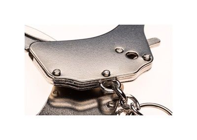 наручники декоративные adrien lastic metallic handcuffs, серебристые в Симферополе