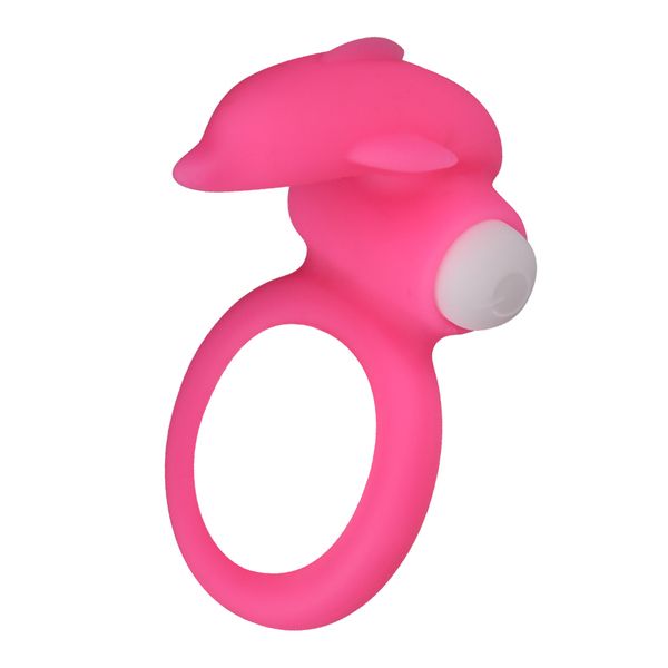 виброкольцо lovetoy x-basic dolphin, розовое в Симферополе