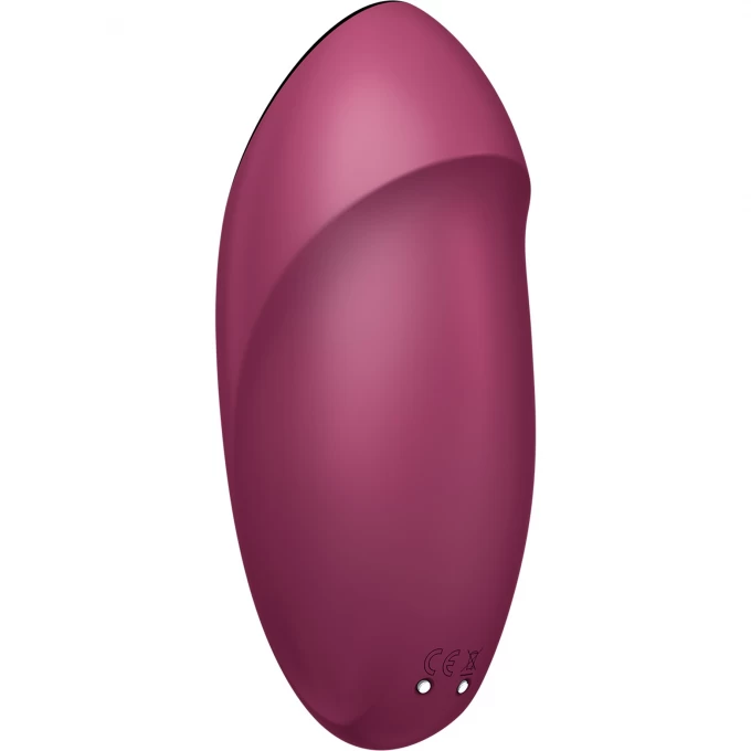 вибромассажер satisfyer tap & climax 1, силикон, бордовый, 11 см в Симферополе