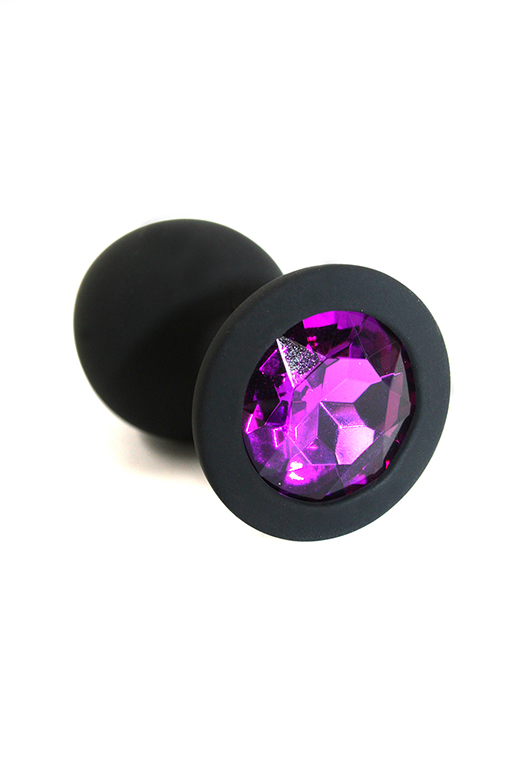 Анальная пробка из силикона dark purple