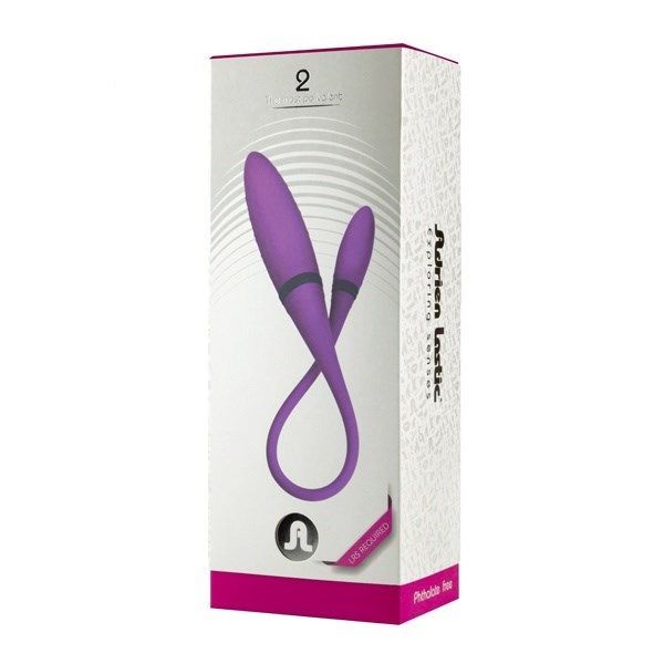 вибратор двусторонний adrien lastic 2 с пультом, фиолетовый в Симферополе