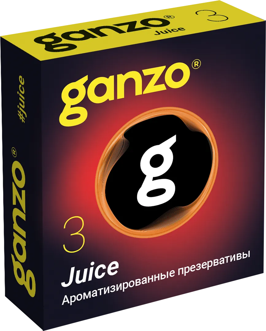 Презервативы презервативы ароматизированные ganzo juice, 3 шт в Симферополе