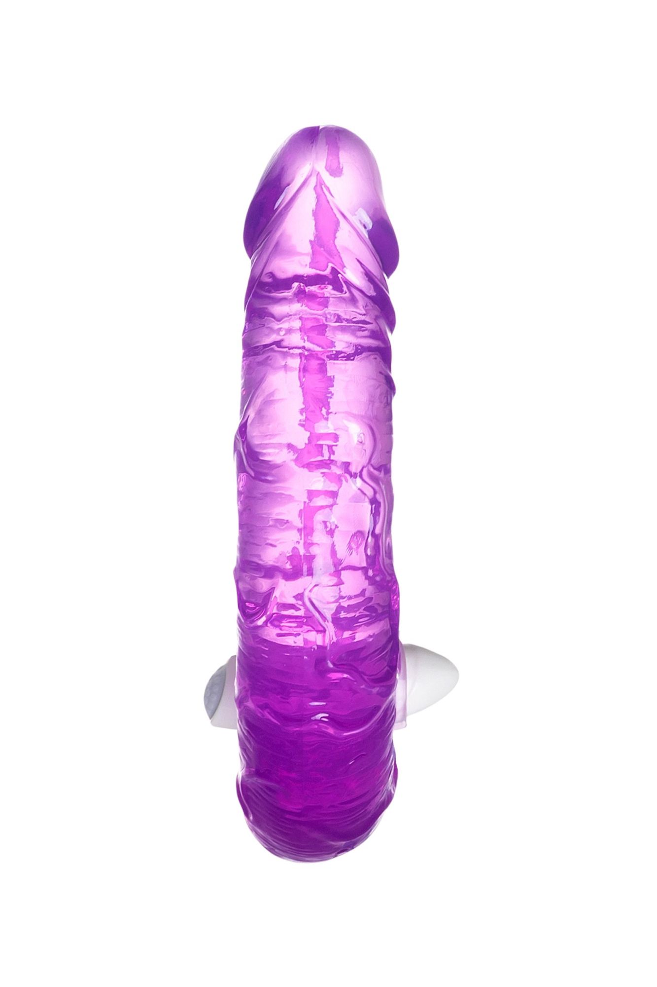 фаллоимитатор двусторонний с вибропулей toyfa double dildo with vibro bullet, tpr, фиолетовый, 35 см в Симферополе