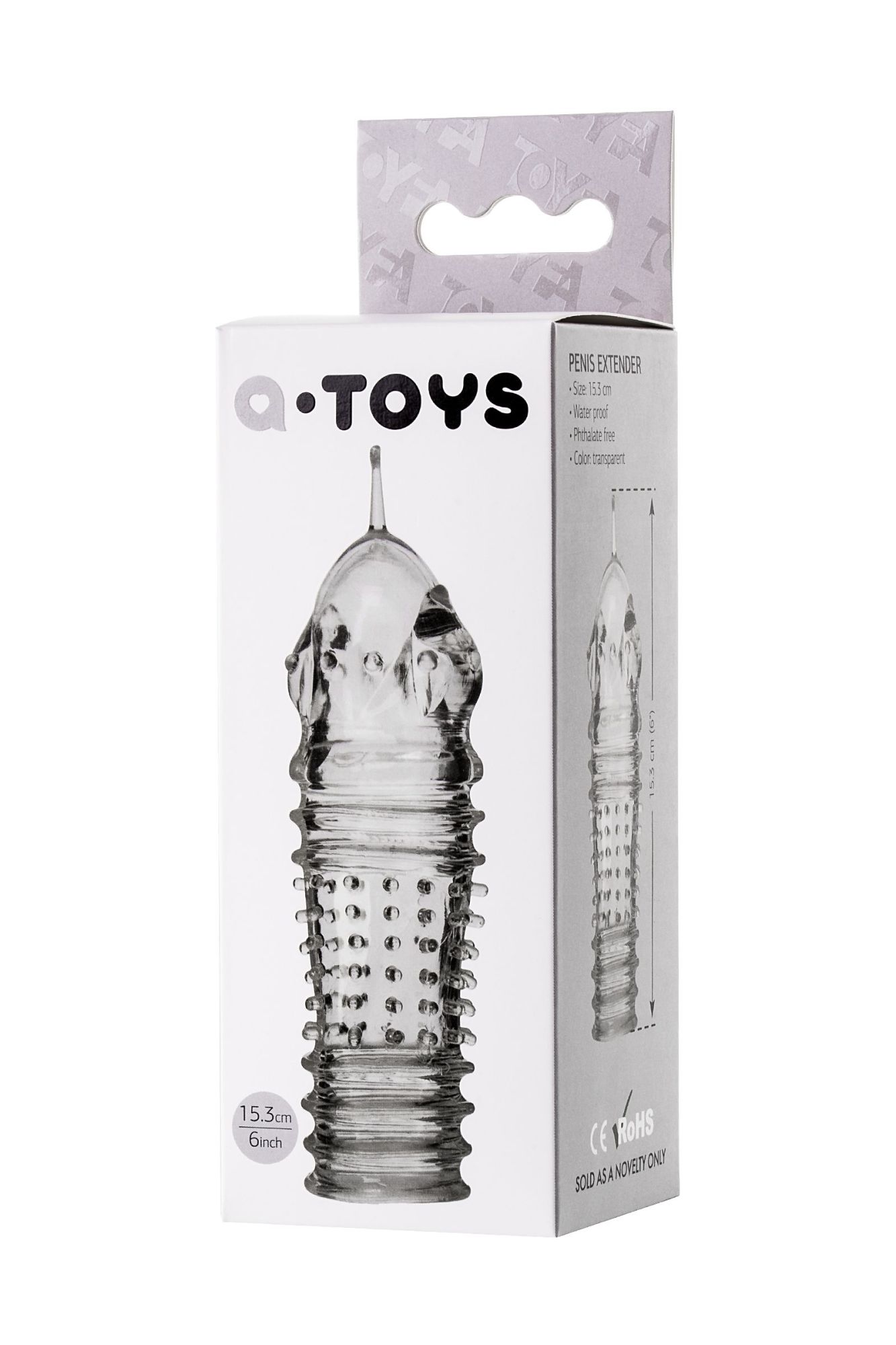 насадка на пенис toyfa a-toys baldi, tpr, прозрачный, 15,3 см в Симферополе
