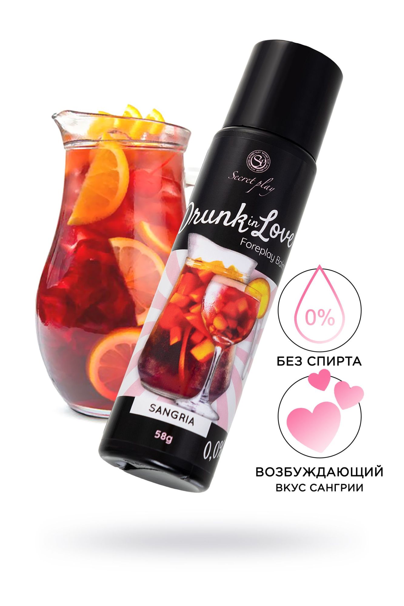 интимный гель secret play для сосков и интимных зон, со вкусом сангрии, 58 г в Симферополе