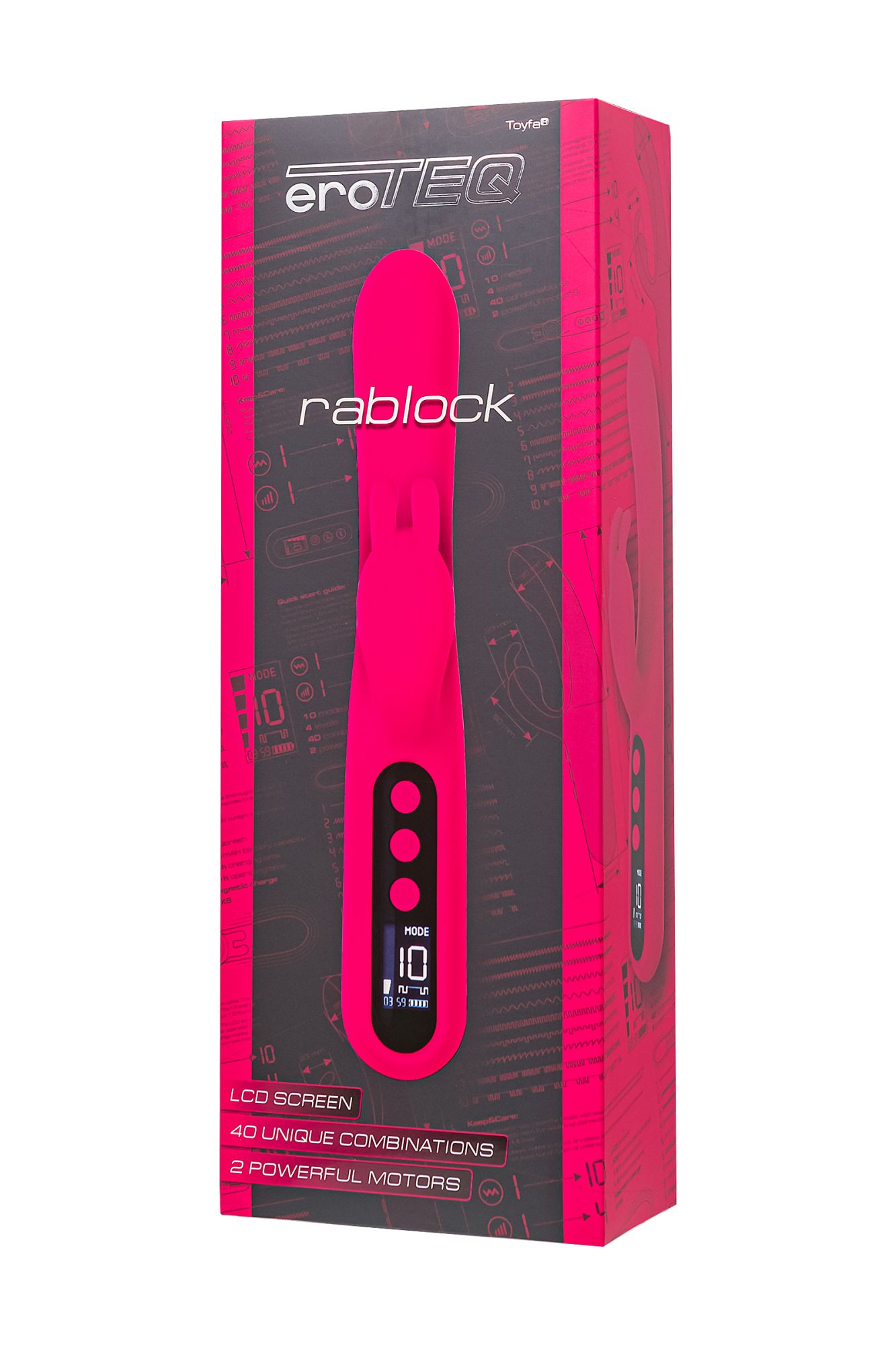 вибратор для точки g с клиторальной стимуляцией eroteq rablock, силикон, розовый, 23,5 см в Симферополе