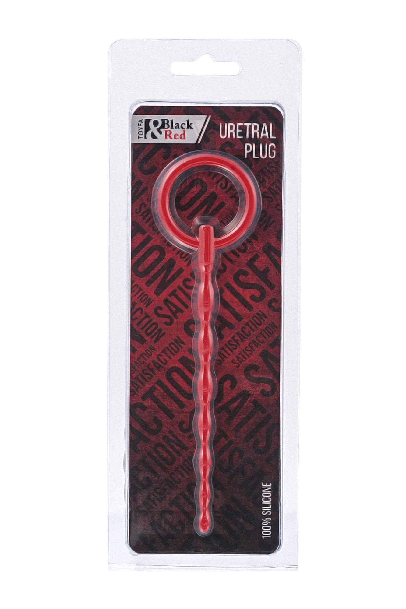 уретральный плаг black&red by toyfa, силикон, красный, 16 см в Симферополе