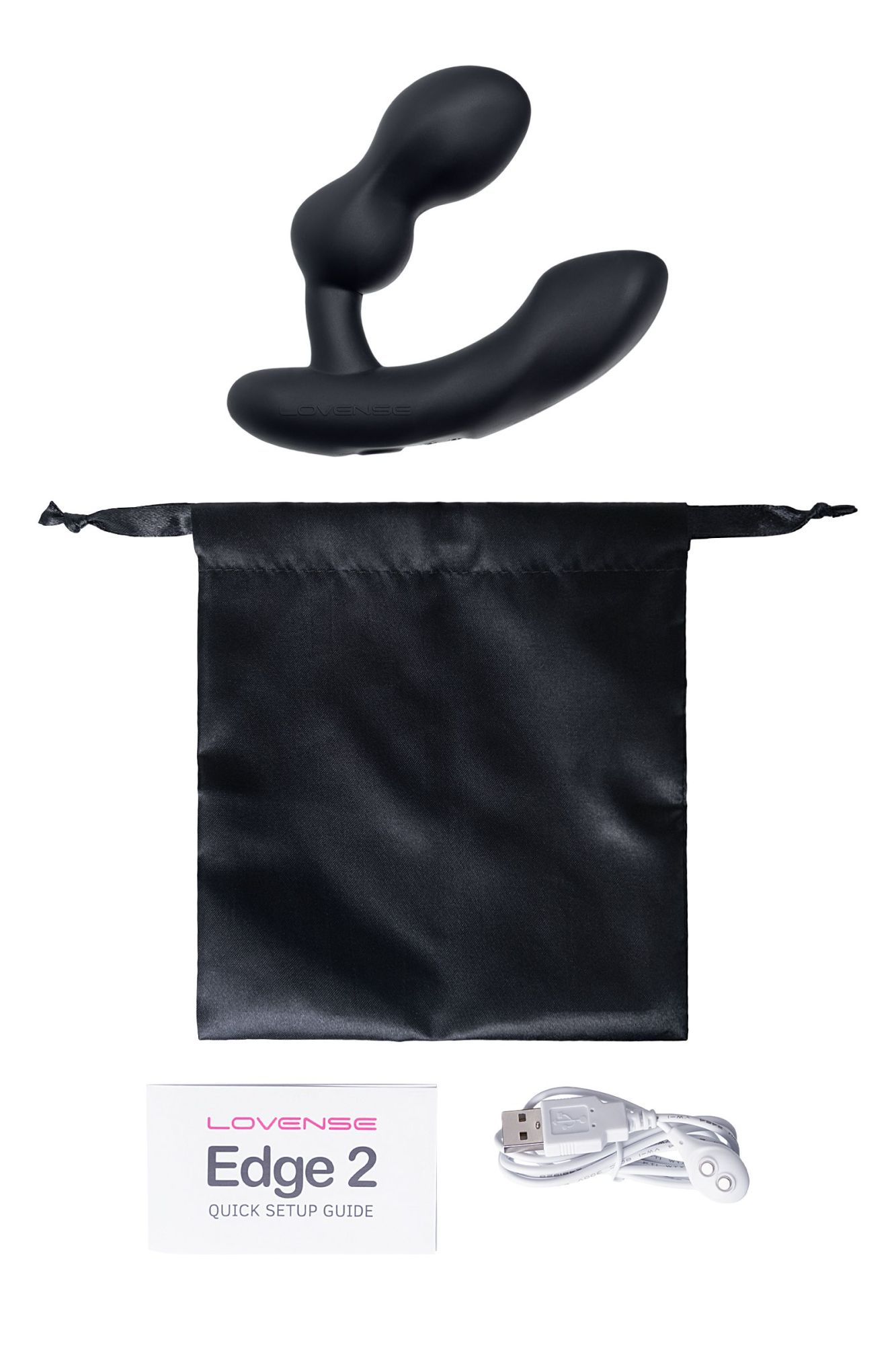 стимулятор простаты lovense edge 2, силикон, черный, 12,4 см в Симферополе