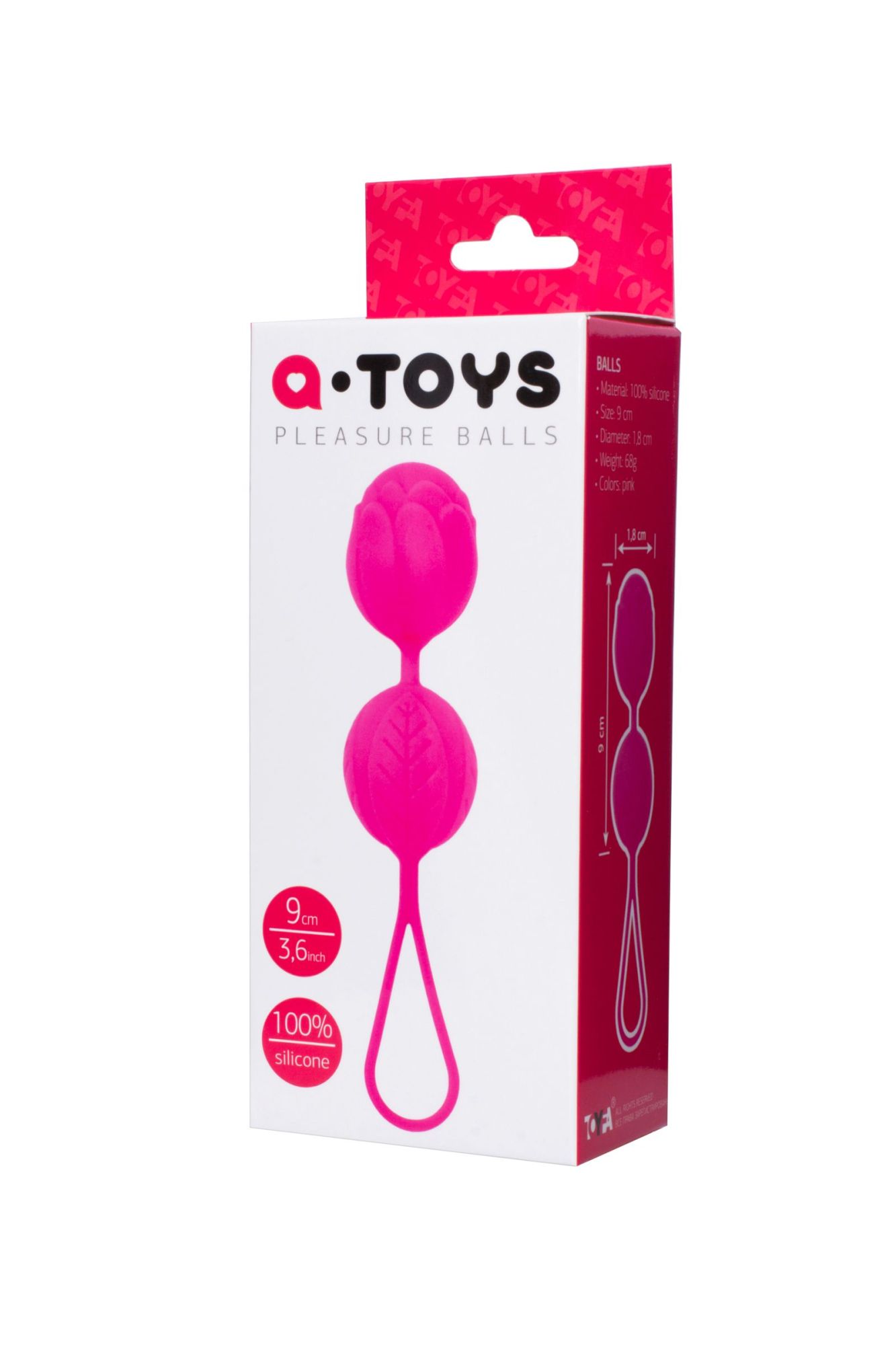 вагинальные шарики toyfa  a-toys flov, силикон, розовый, 15  см в Симферополе