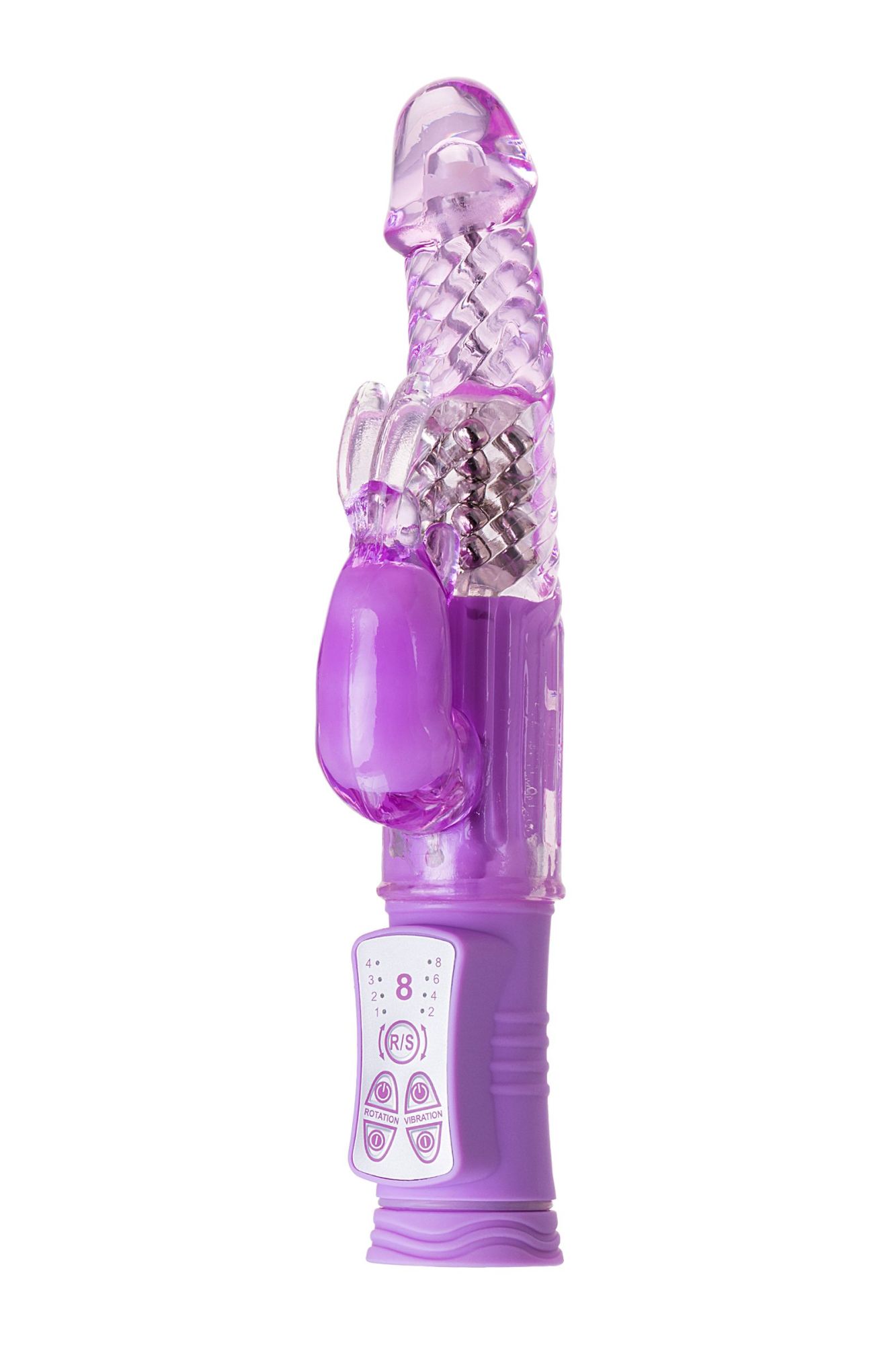 вибратор с клиторальным стимулятором toyfa a-toys high-tech fantasy, tpe, фиолетовый, 22, 5 см в Симферополе