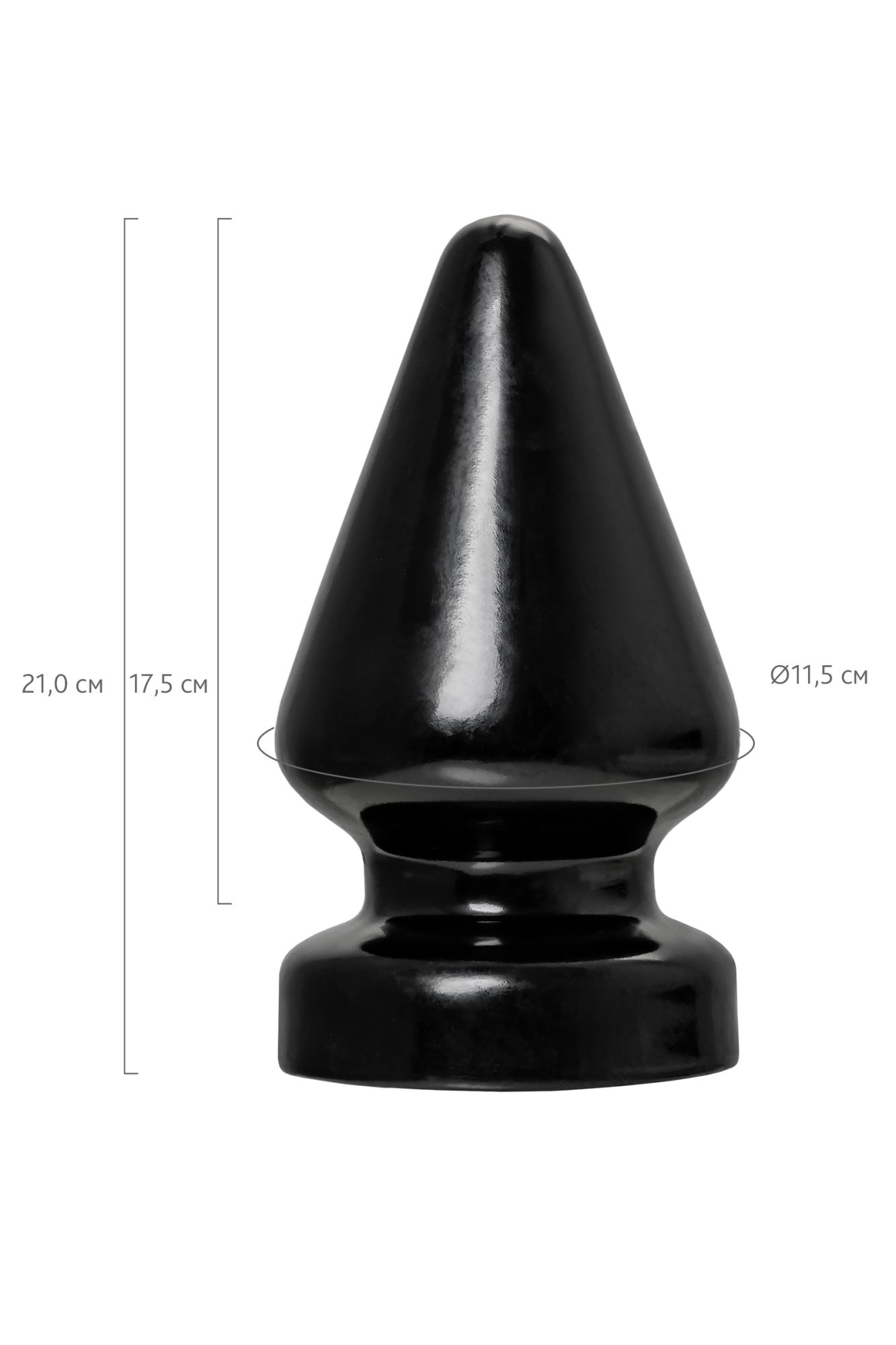 анальная втулка toyfa popo pleasure draco β, pvc, черная, 21 см, ø 11,5 см в Симферополе