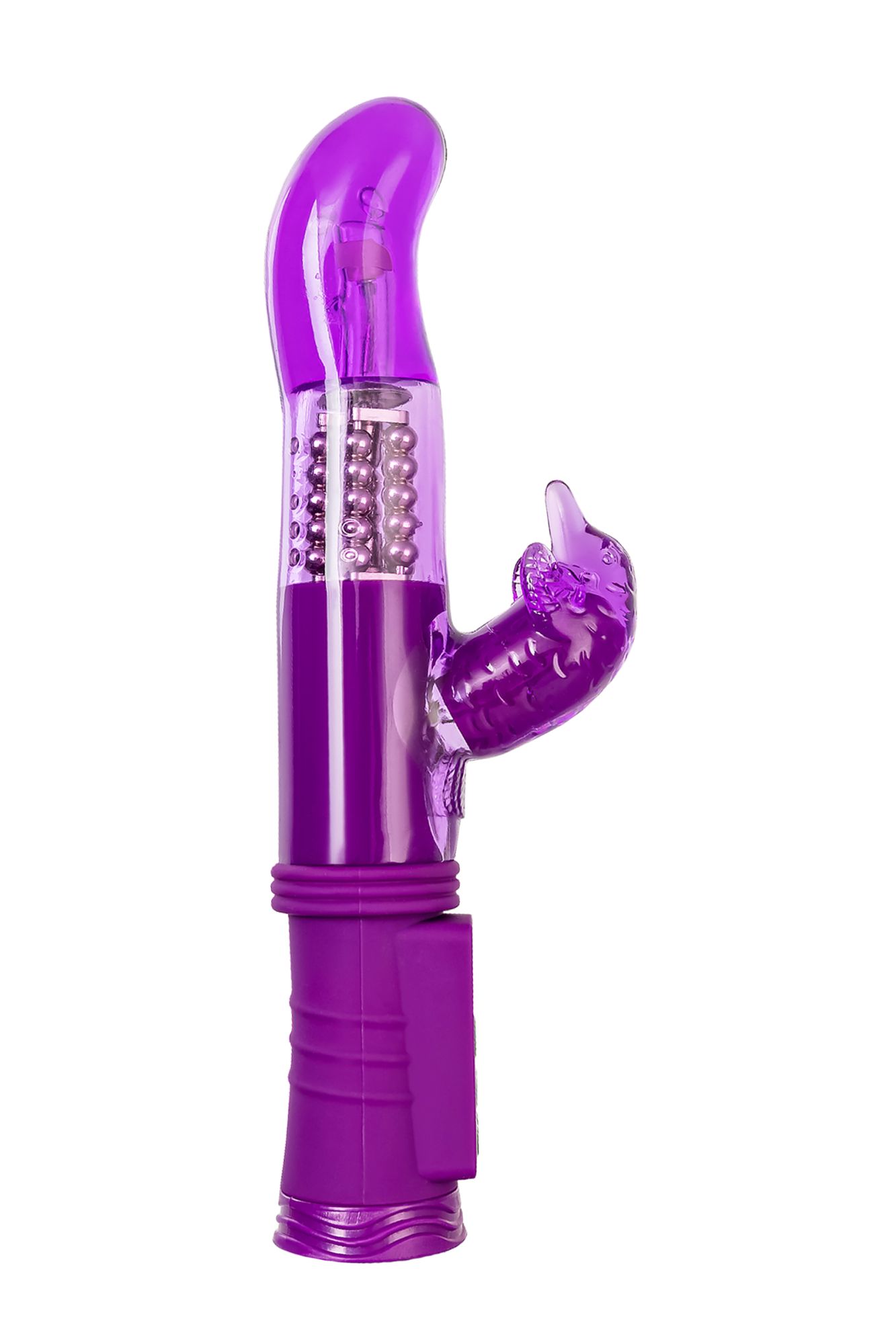вибратор с клиторальным стимулятором toyfa a-toys, tpr, фиолетовый, 22,5 см в Симферополе
