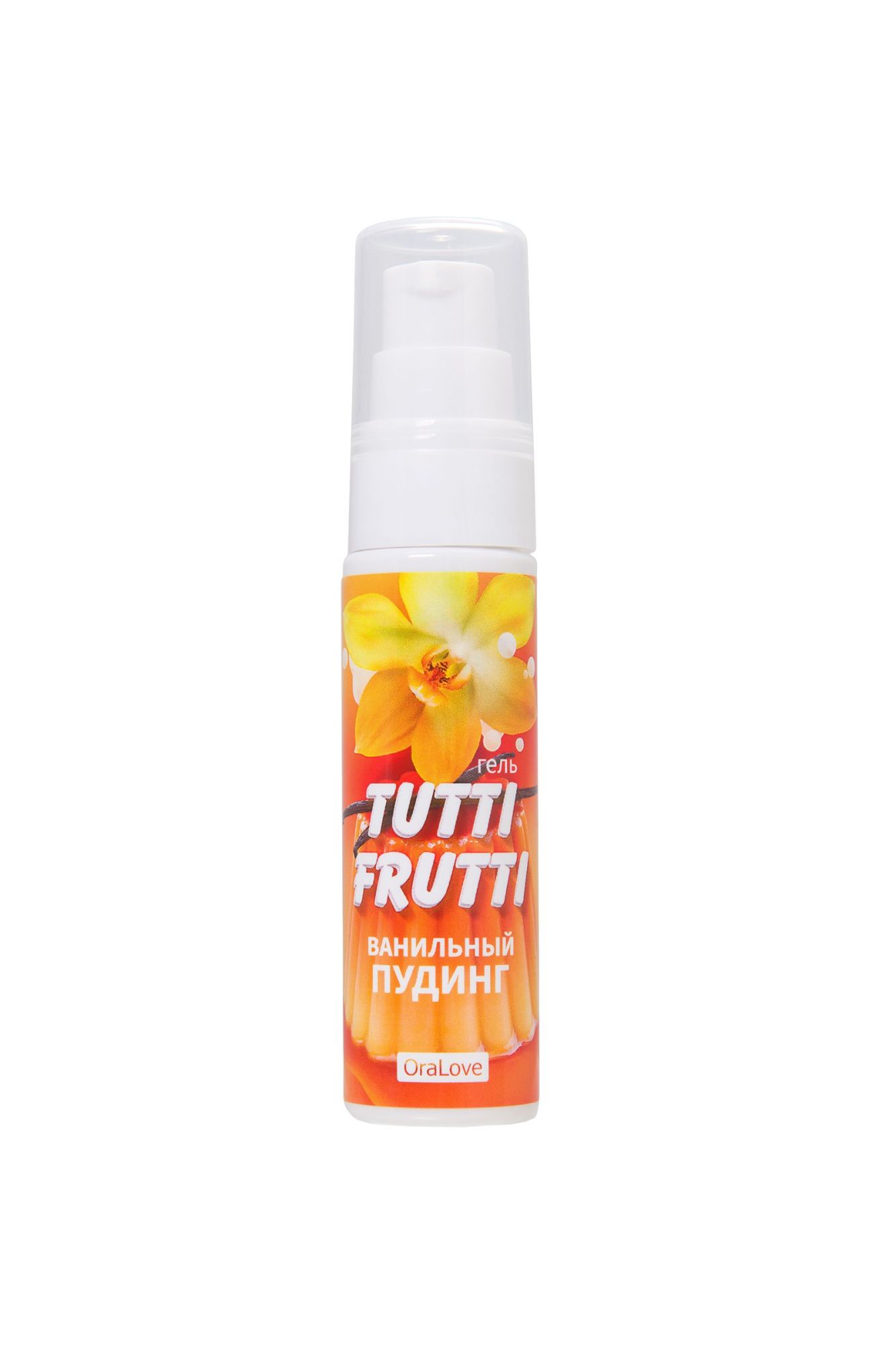 съедобная гель-смазка tutti-frutti для орального секса со вкусом ванильный пудинг, 30 гр в Симферополе