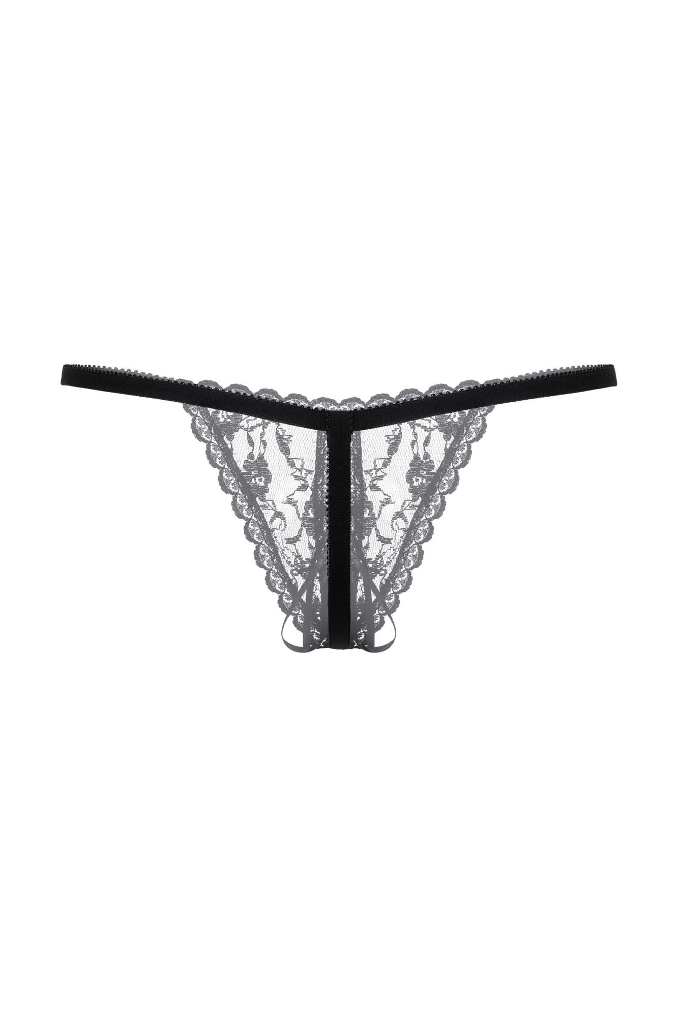 Эротическое стринги кружевные открытые softline collection, черный, s/l в Симферополе