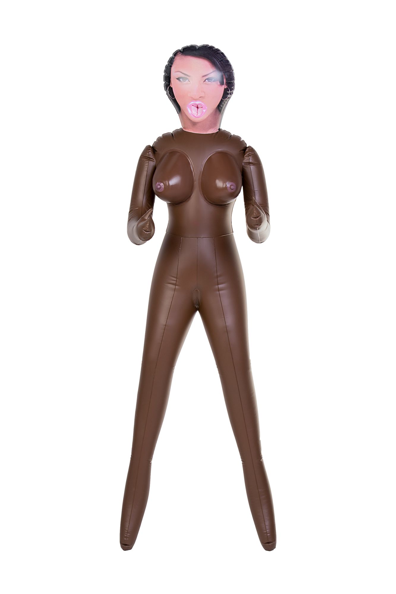 кукла надувная dolls-x by toyfa michelle, негритянка, с тремя отверстиями, 160 см в Симферополе
