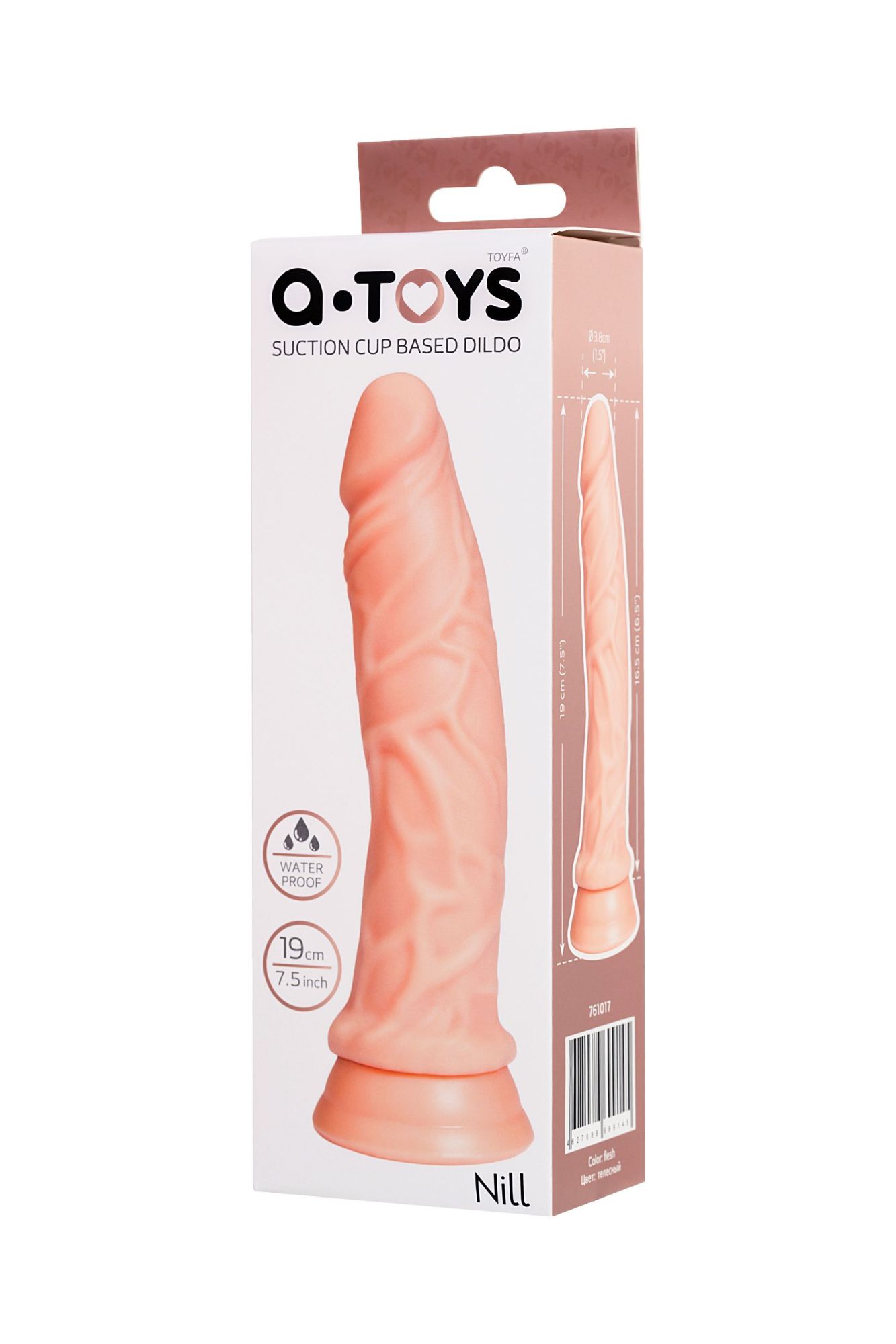 реалистичный фаллоимитатор toyfa  a-toys nill, tpe, телесный, 19 см в Симферополе