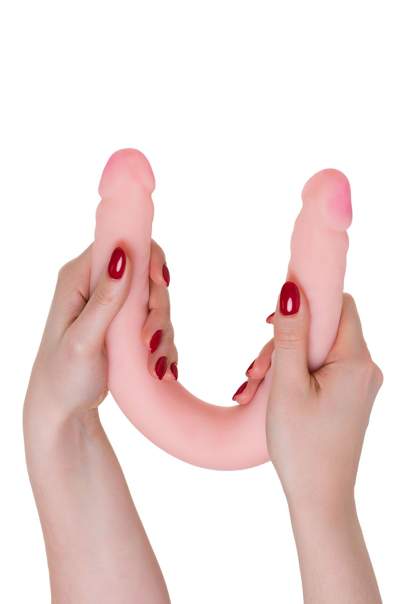 двусторонний фаллоимитатор lovetoy lesbi touch, телесный, 43 см в Симферополе