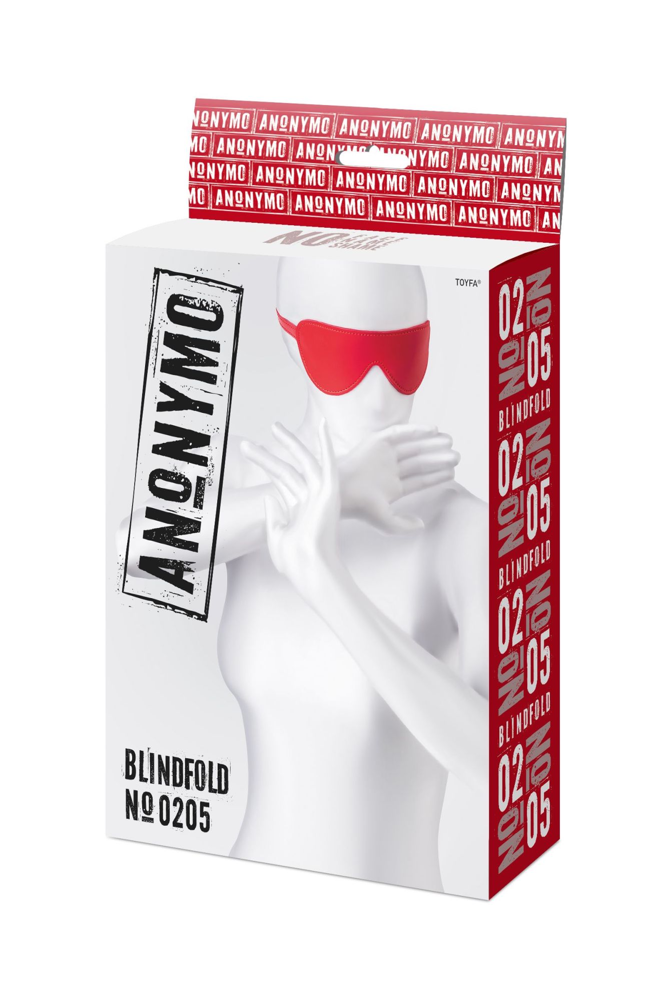 маска anonymo, pu кожа, красная, 65 см в Симферополе