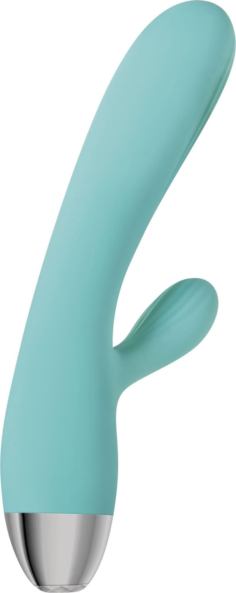 вибромассажер eve's rechargeable pulsating dual massager, голубой в Симферополе