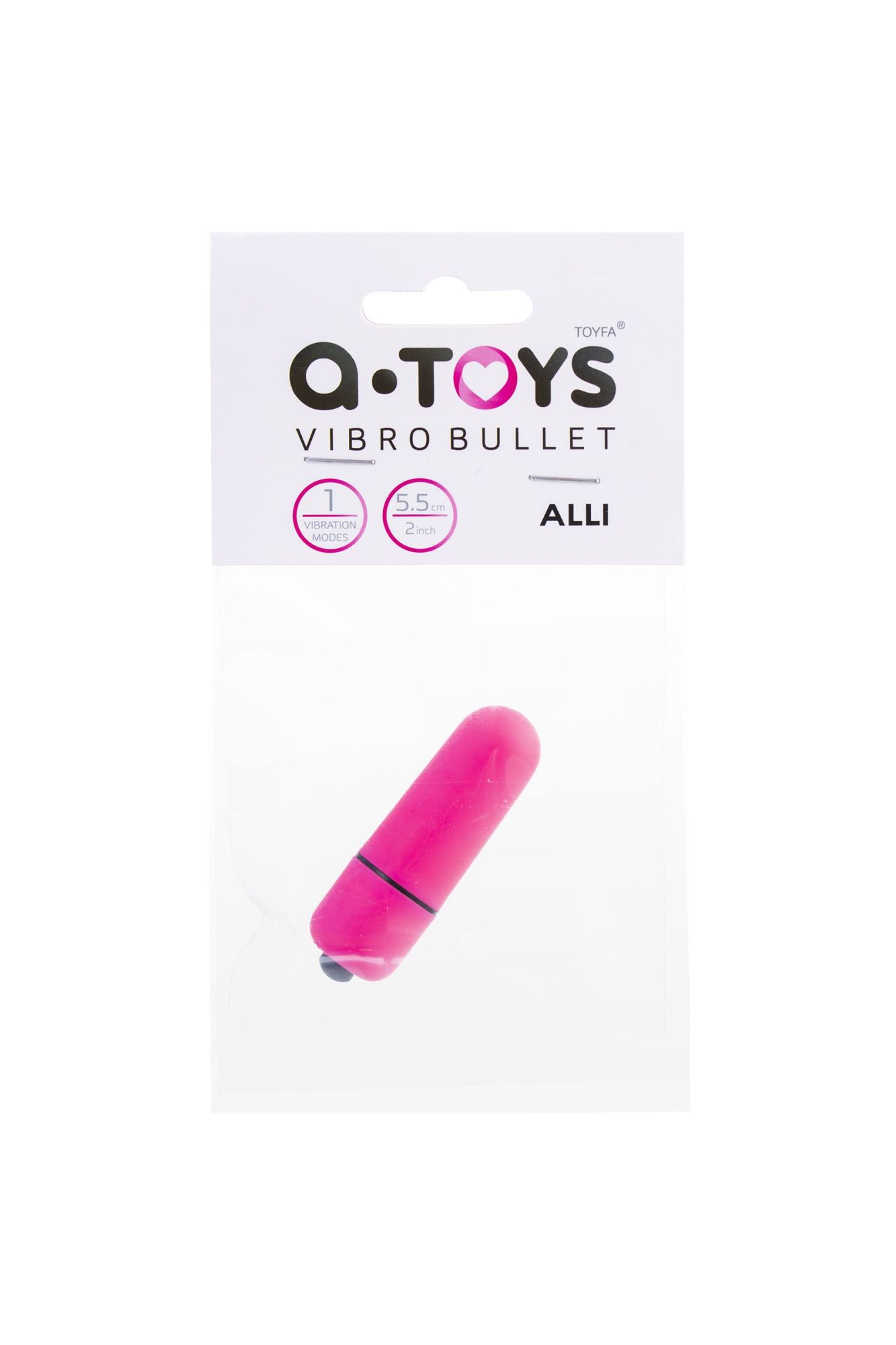 вибропуля a-toys alli abs пластик, розовый в Симферополе