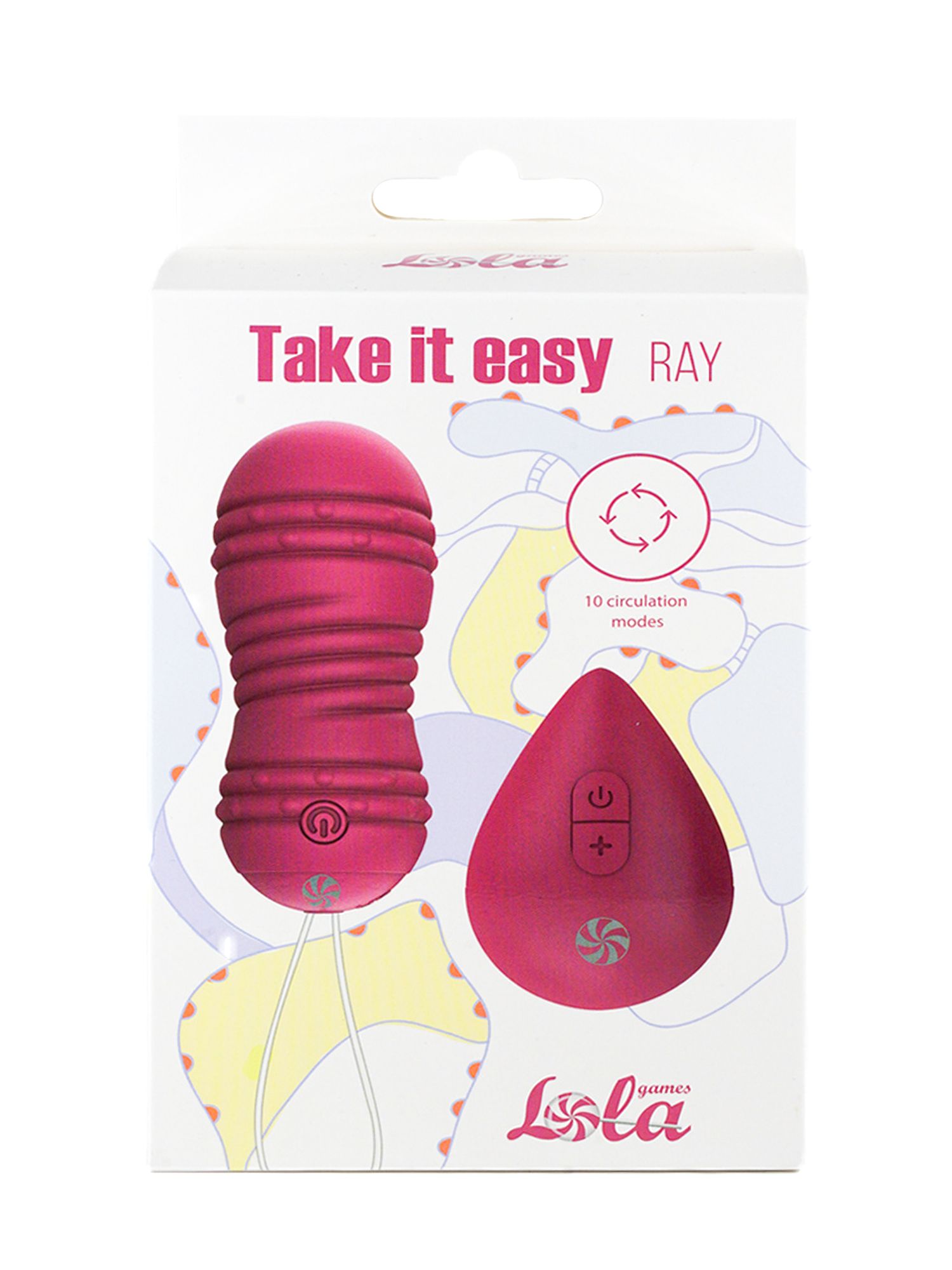 виброшарики с циркуляцией на пульте управления take it easy ray pink 9021-10lola в Симферополе
