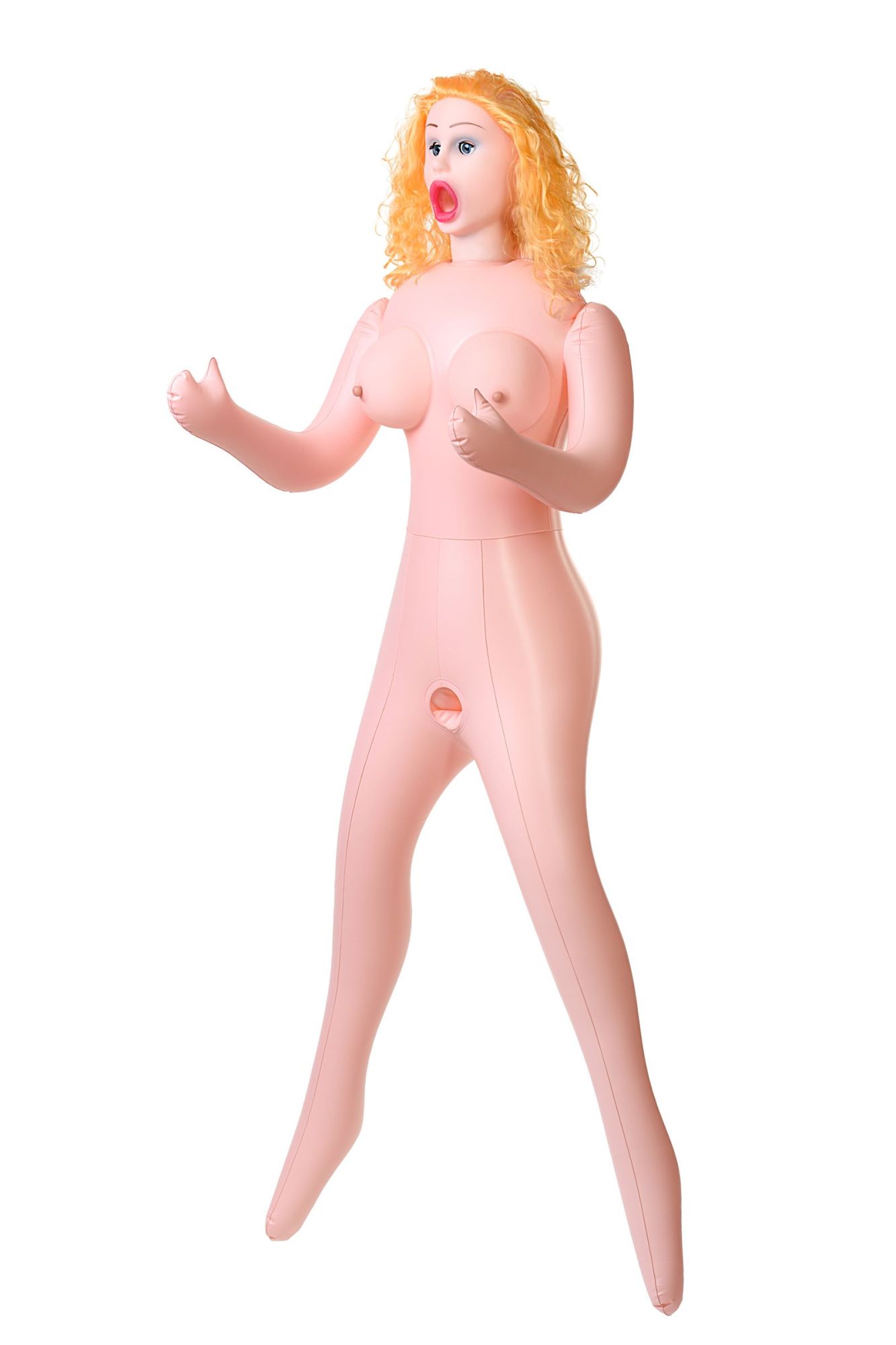кукла надувная dolls-x by toyfa celine с реалистичной головой, блондинка, с тремя отверстиями в Симферополе