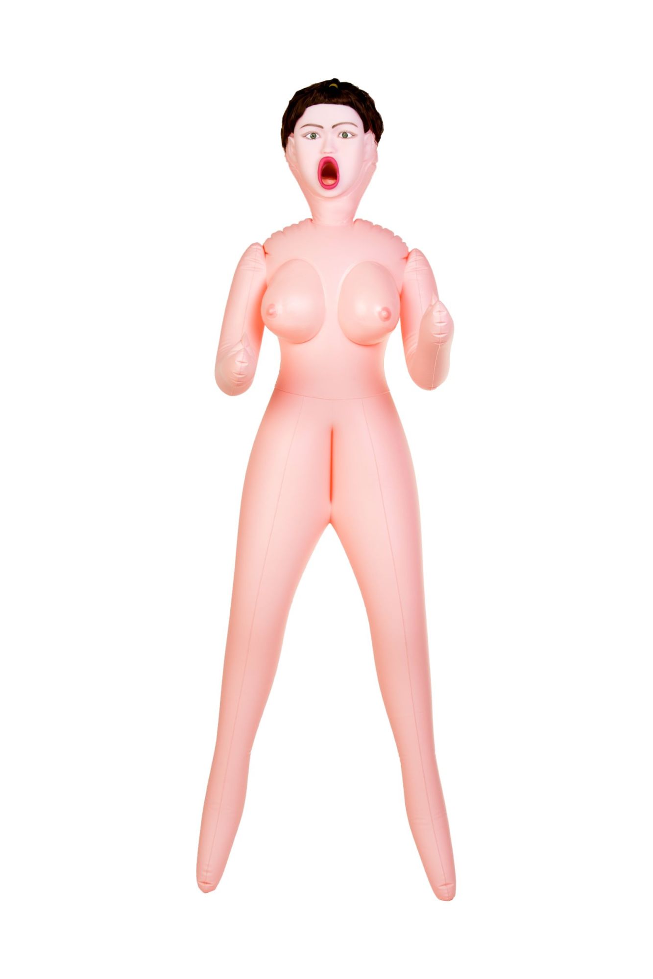 кукла надувная dolls-x by toyfa violet, брюнетка, с тремя отверстиями, кибер вставка: вагина в Симферополе