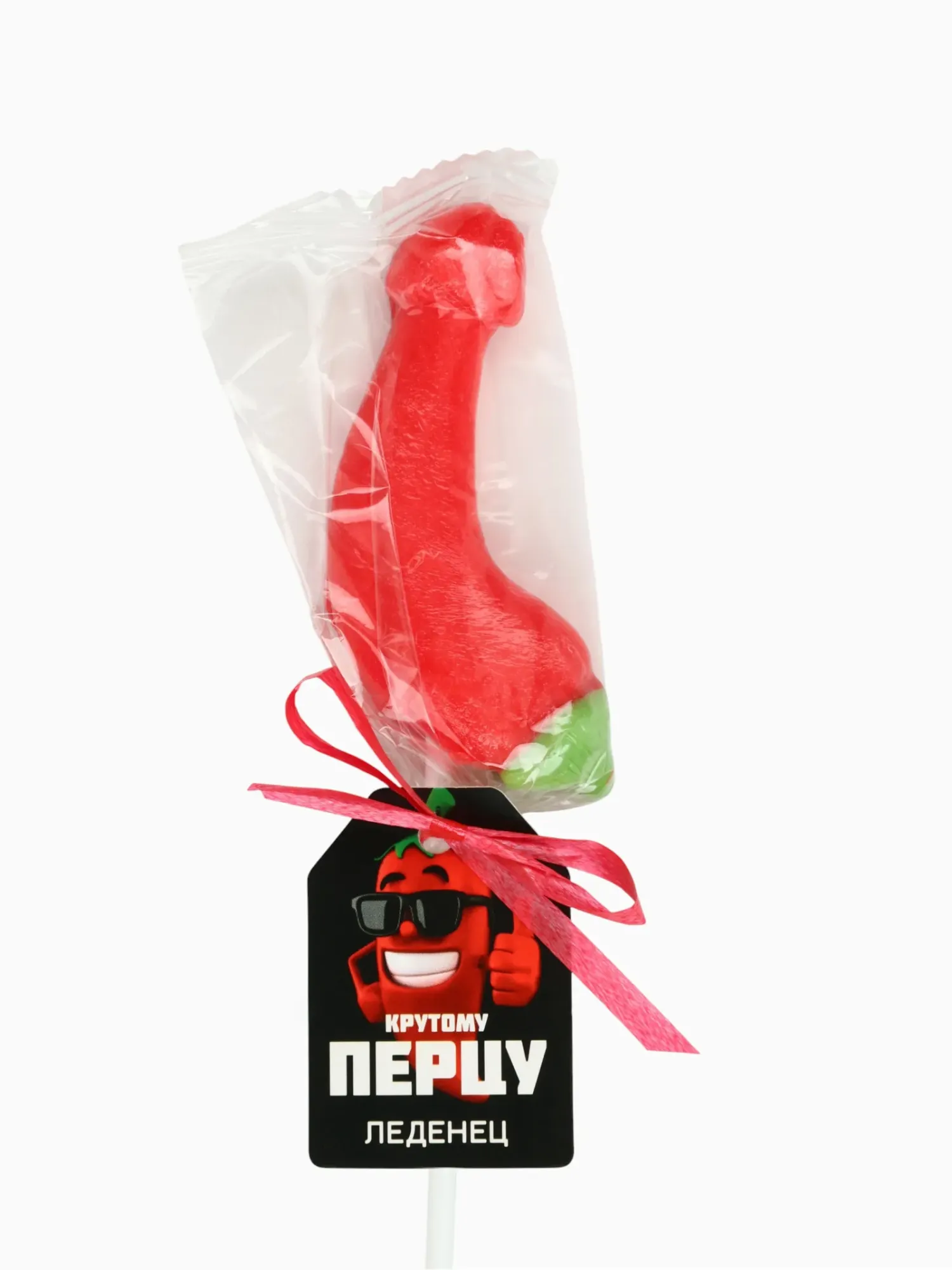 леденец на палочке «крутому перцу», вкус: клубника, 18+ в Симферополе