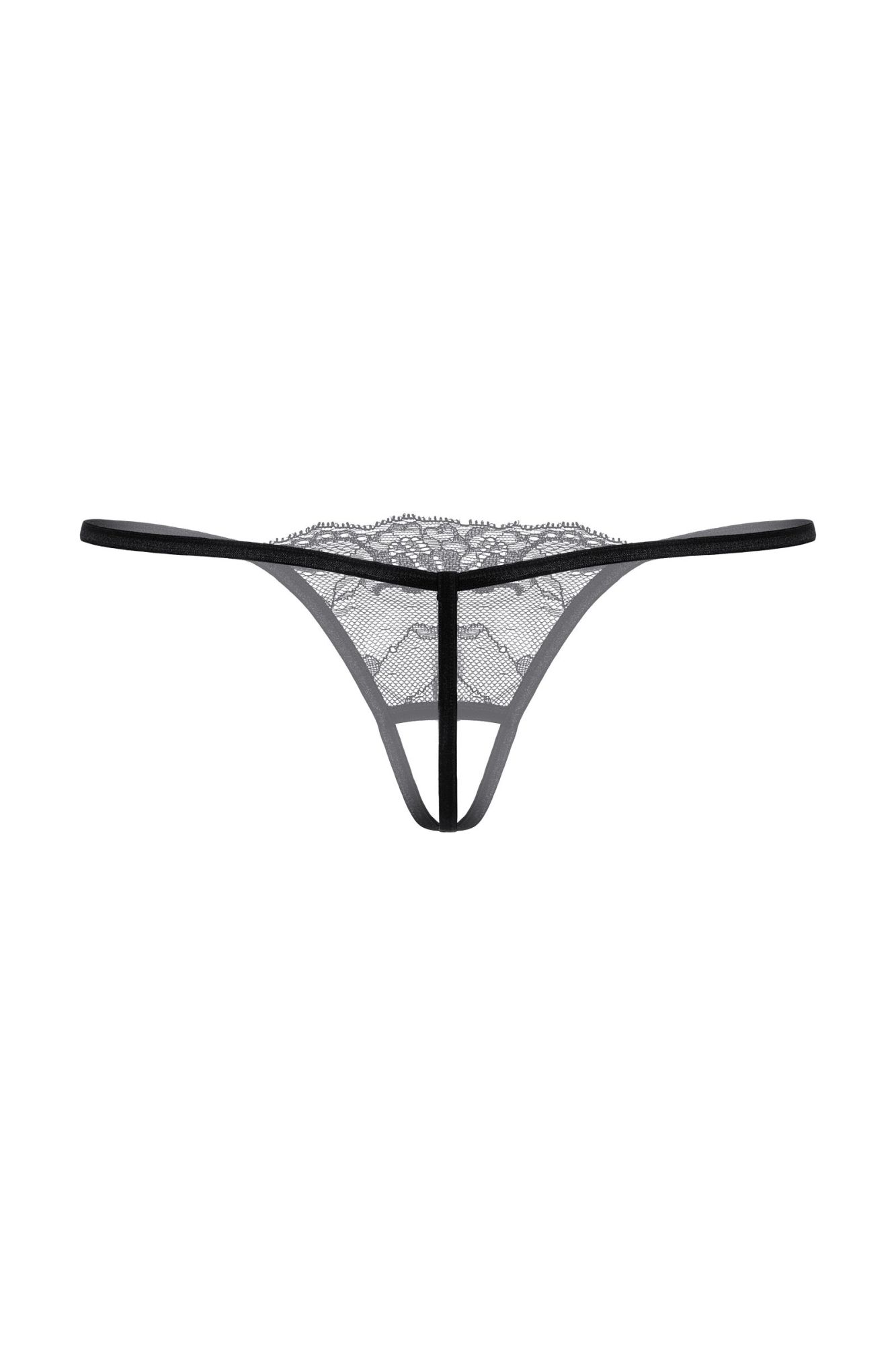 Эротическое стринги открытые с украшением softline collection, черный, s/l в Симферополе
