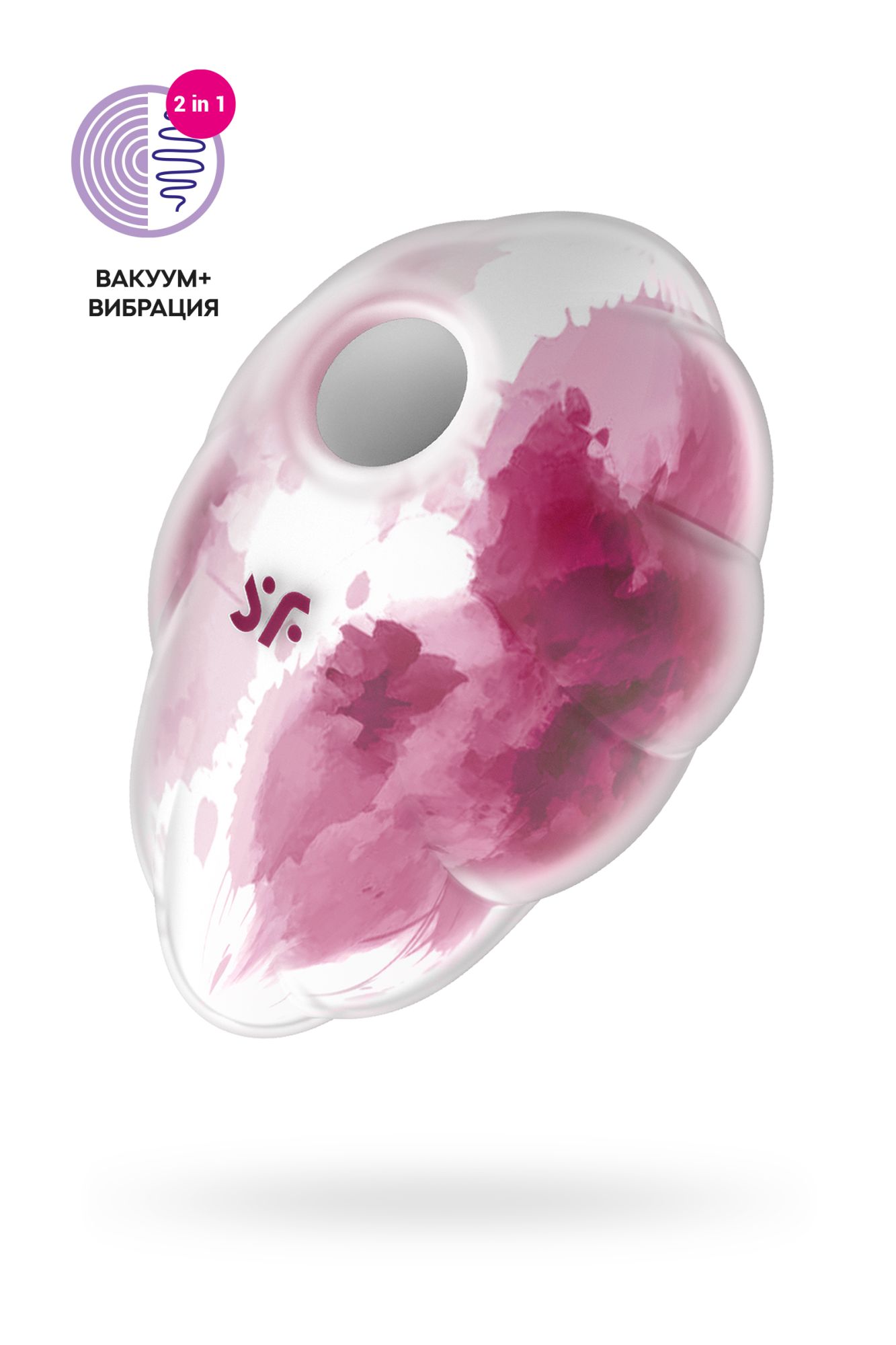 вакуумный стимулятор клитора satisfyer cloud dancer, силикон, красный, 9 см в Симферополе
