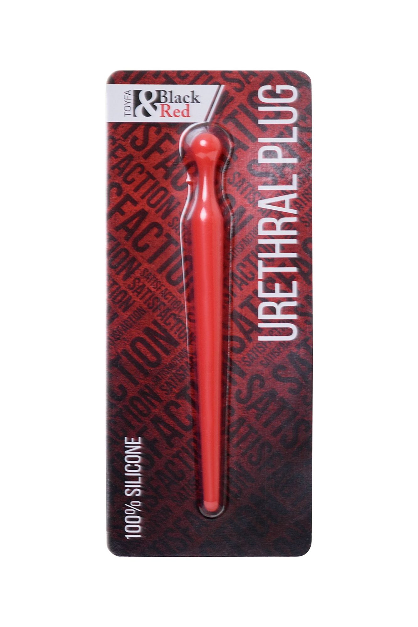 уретральный плаг black&red by toyfa, силикон, красный, 10 см в Симферополе