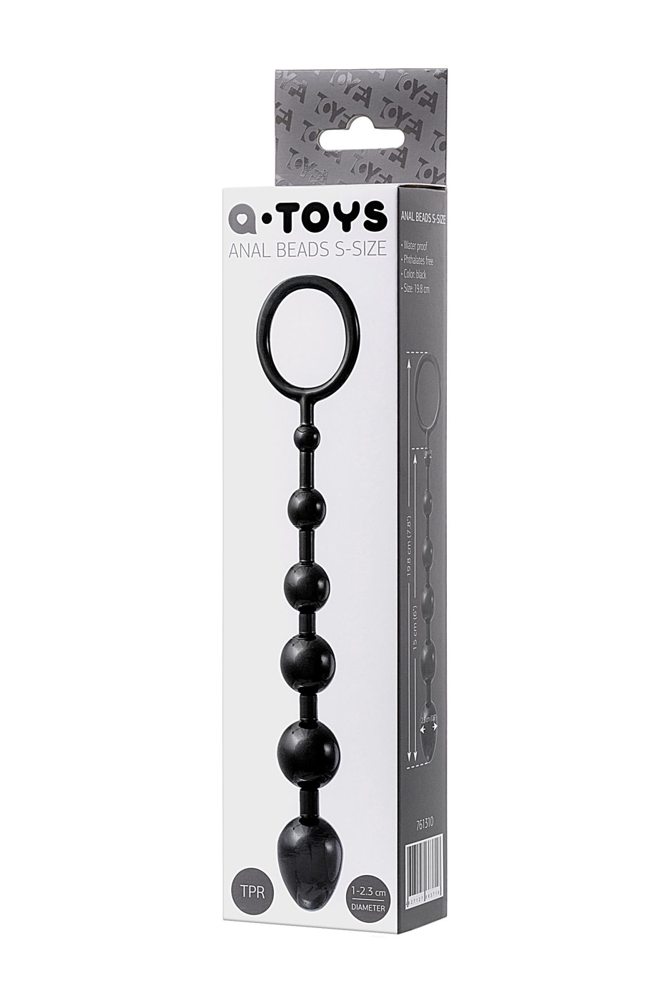 анальная цепочка toyfa a-toys s, tpe, черный, 19,8см в Симферополе