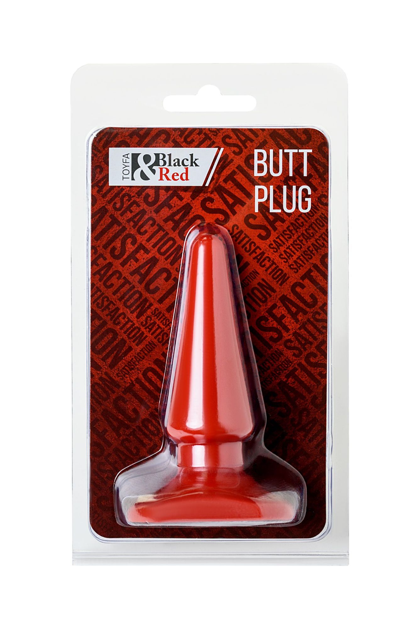 анальная втулка black & red by toyfa, пвх, красная, 10 см, ø 3 см в Симферополе