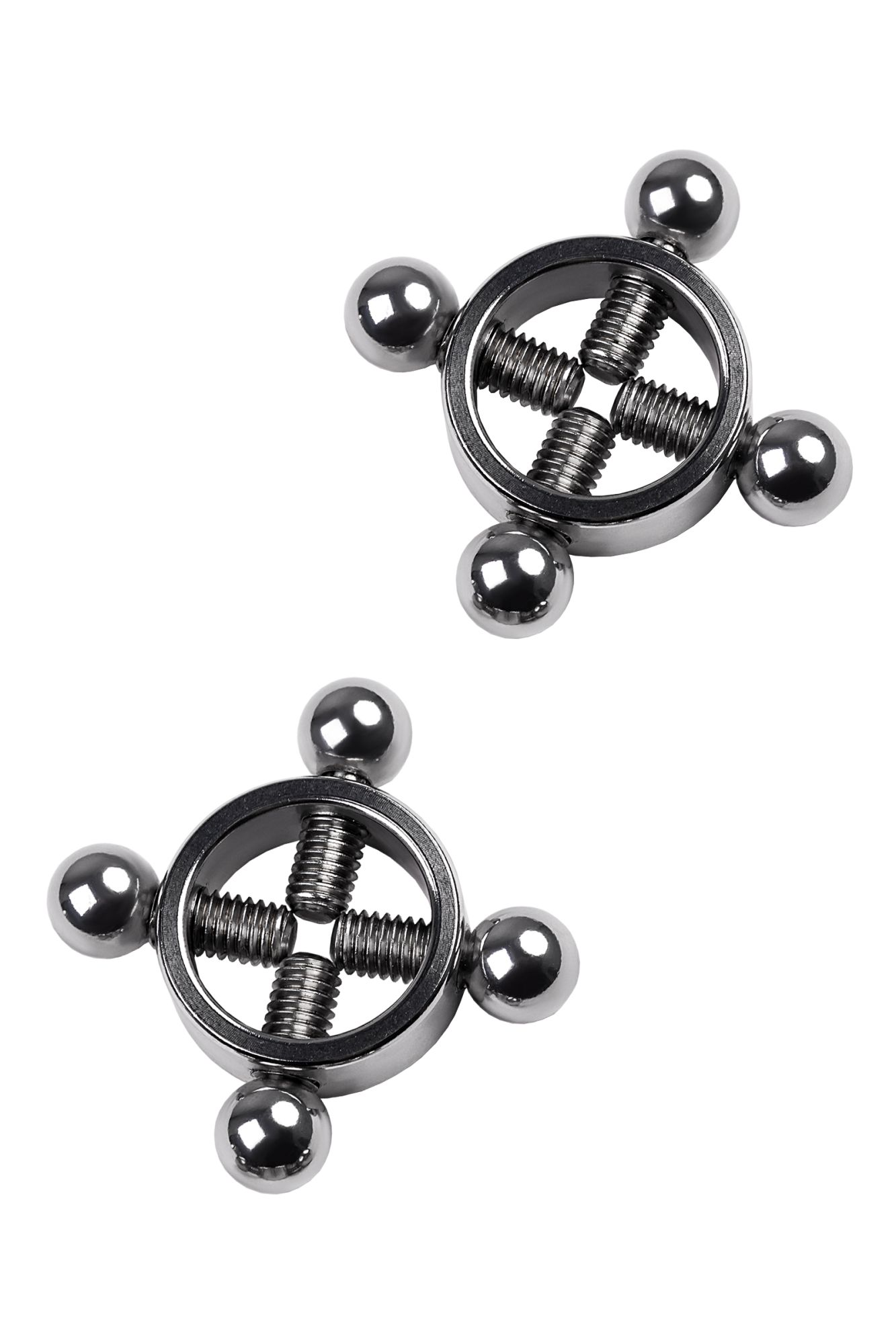 зажимы для сосков metal by toyfa, металл, серебряные, 2,6 см в Симферополе
