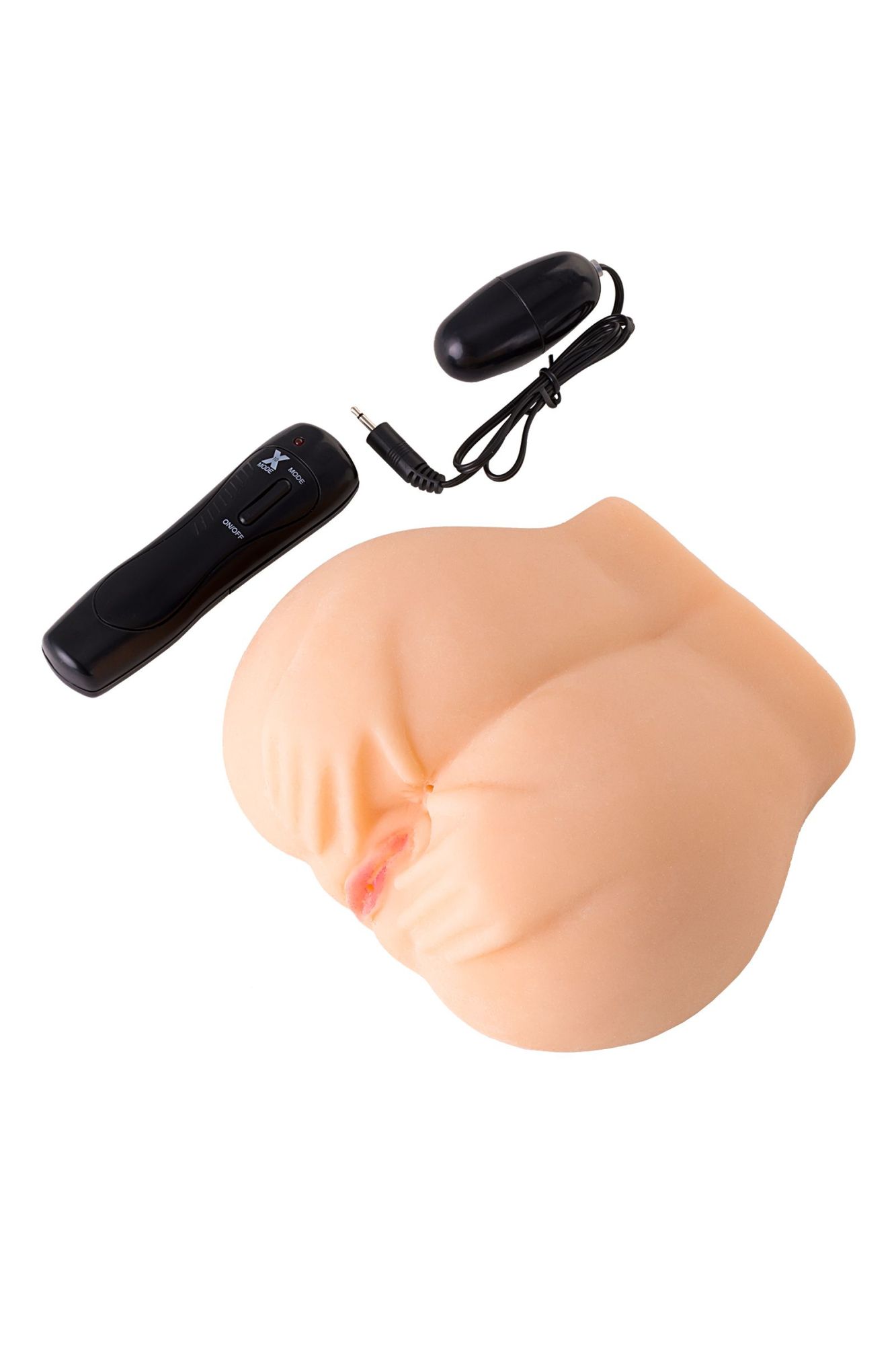 мастурбатор реалистичный toyfa juicy pussy pauline с вибрацией, вагина и анус,tpr, телесный, 14,5 см в Симферополе
