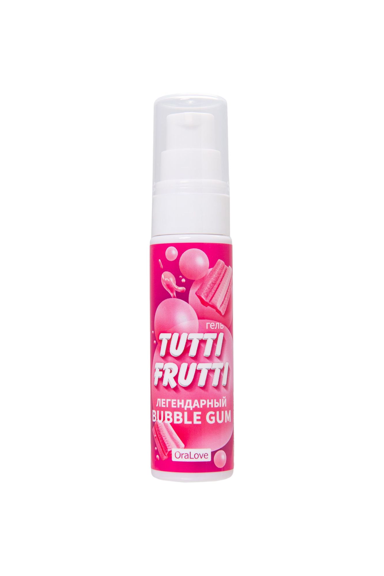 съедобная гель-смазка tutti-frutti для орального секса со вкусом bubble gum, 30 гр в Симферополе