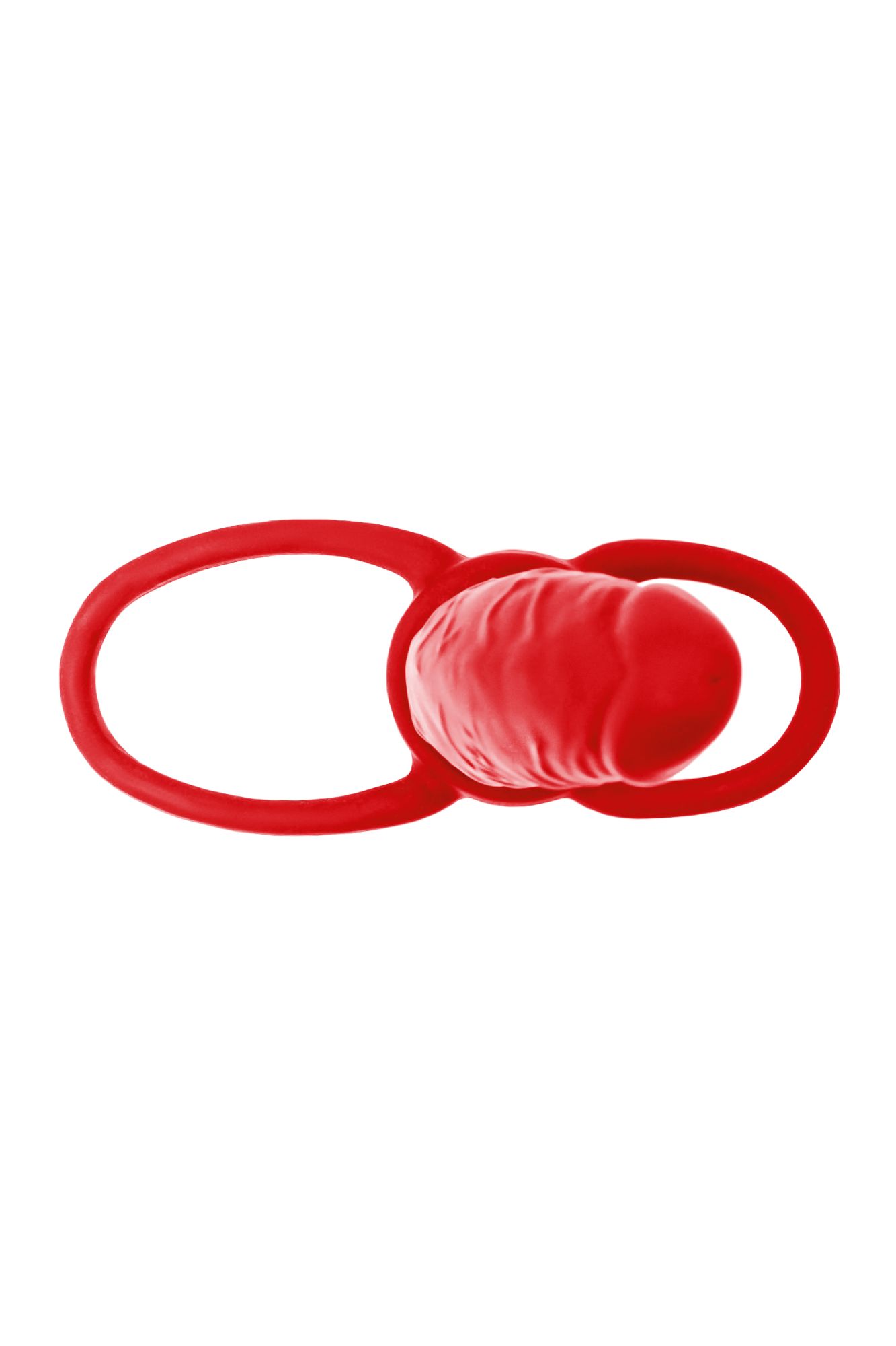 насадка на пенис для двойного проникновения black&red by toyfa , силикон, красный, 16,5 см в Симферополе