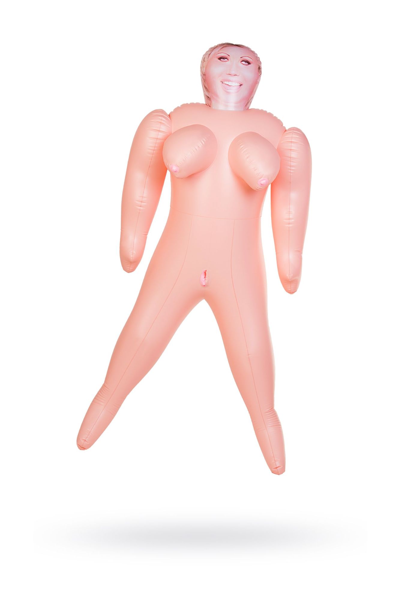 кукла надувная dolls-x by toyfa isabella, толстушка, с двумя отверстиями, блондинка, 160 см в Симферополе