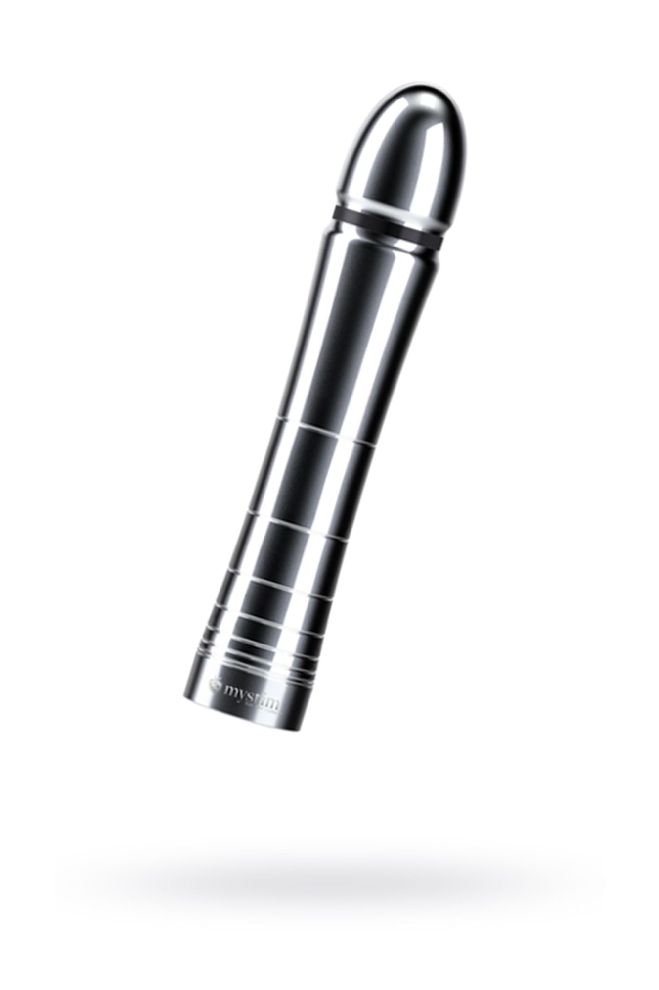 фаллоимитатор mystim glossy glen, электростимуляция, хирургическая сталь, серебряный, 14 см в Симферополе