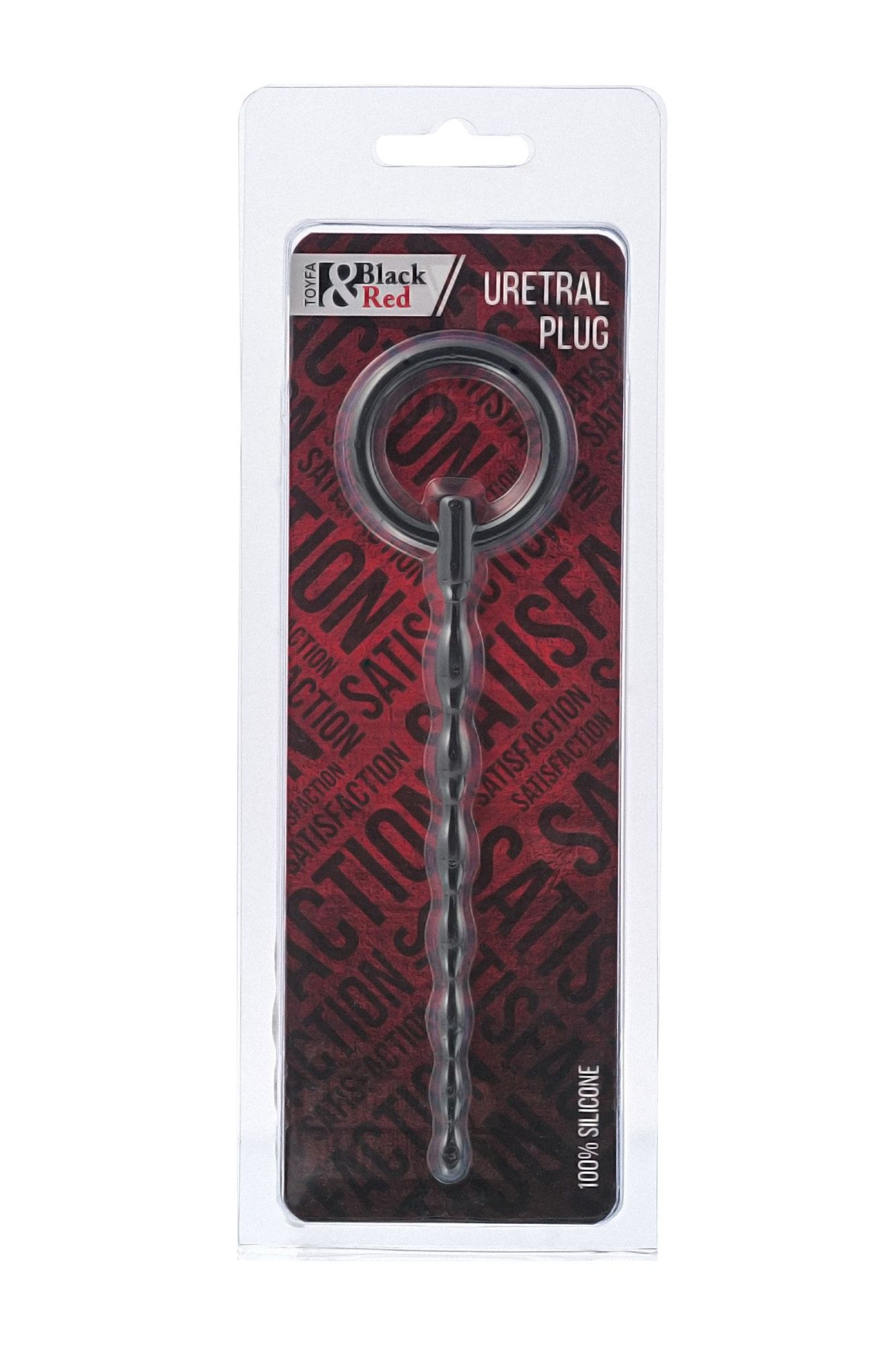 уретральный плаг black & red by toyfa, силикон, чёрный, 16 см в Симферополе