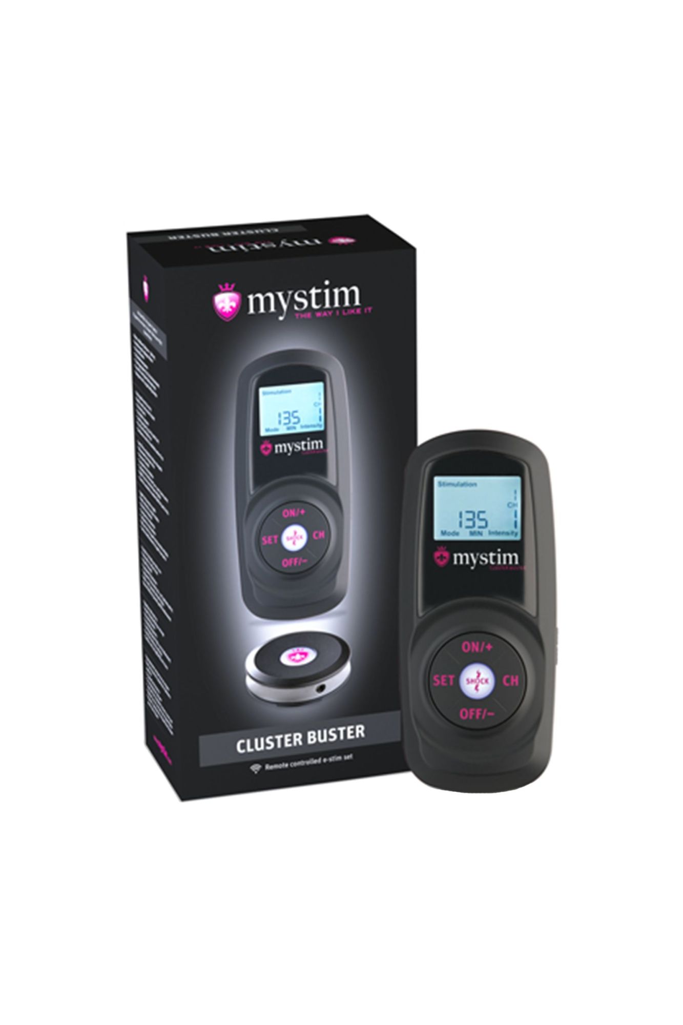 источник импульсов mystim cluster buster, пульт ду, digital, 12 программ, черный в Симферополе
