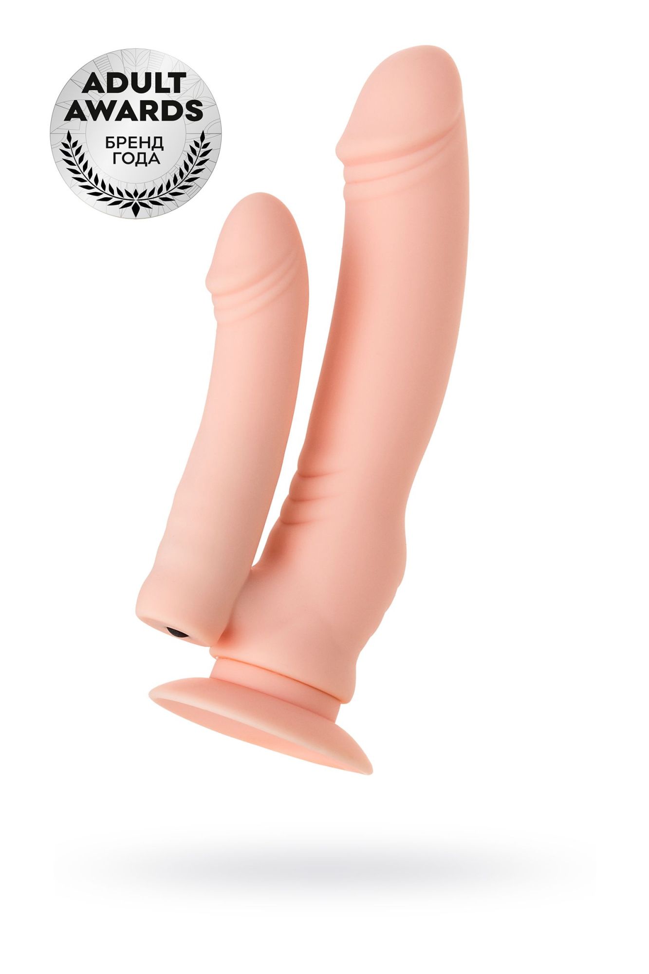 реалистичный фаллоимитатор a-toys by toyfa twint, силикон, телесный, 19,5 см в Симферополе