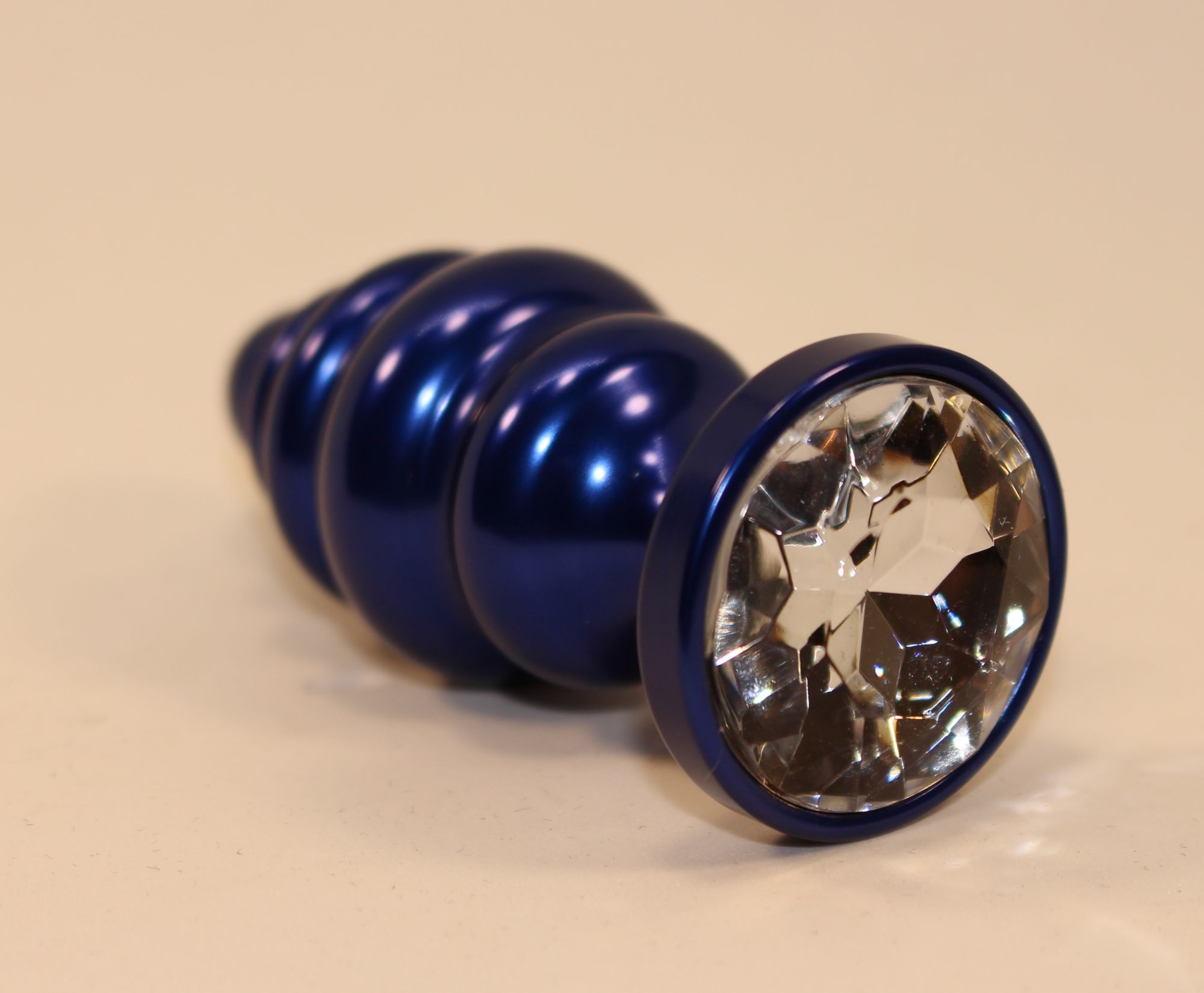 пробка металл 7,3х2,9см фигурная синяя прозрачный страз 47428-4mm в Симферополе