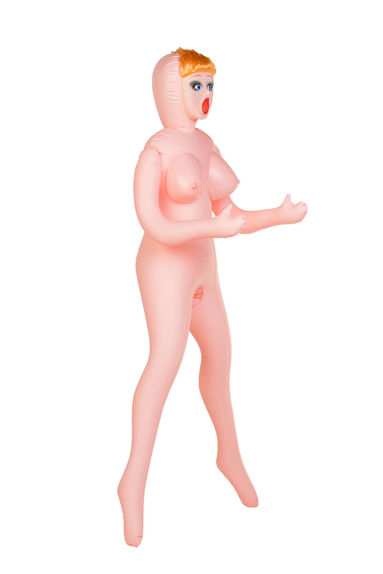 кукла надувная dolls-x by toyfa olivia, рыжая, с тремя отверстиями, кибер вставка: вагина-анус в Симферополе